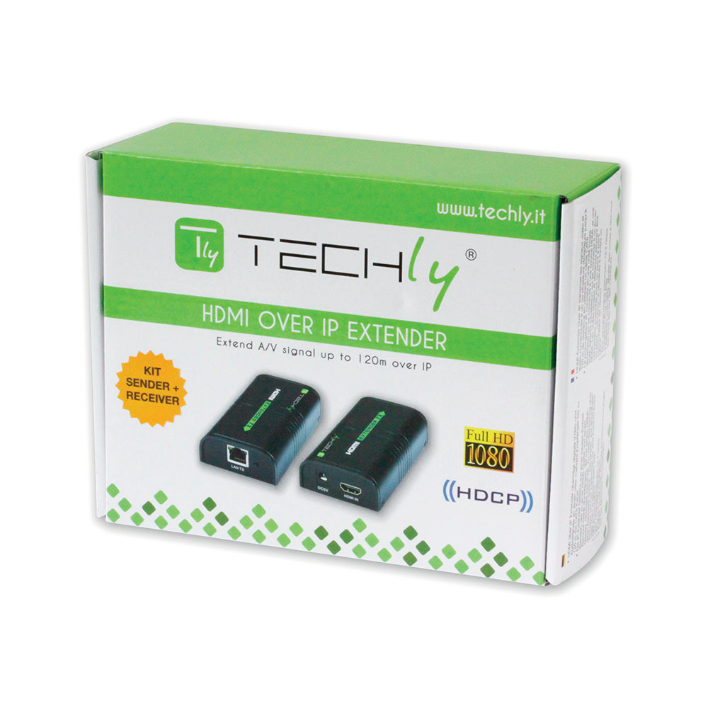 Amplifier/Splitter HDMI over IP Network by Techly Power Adapters & Chargers