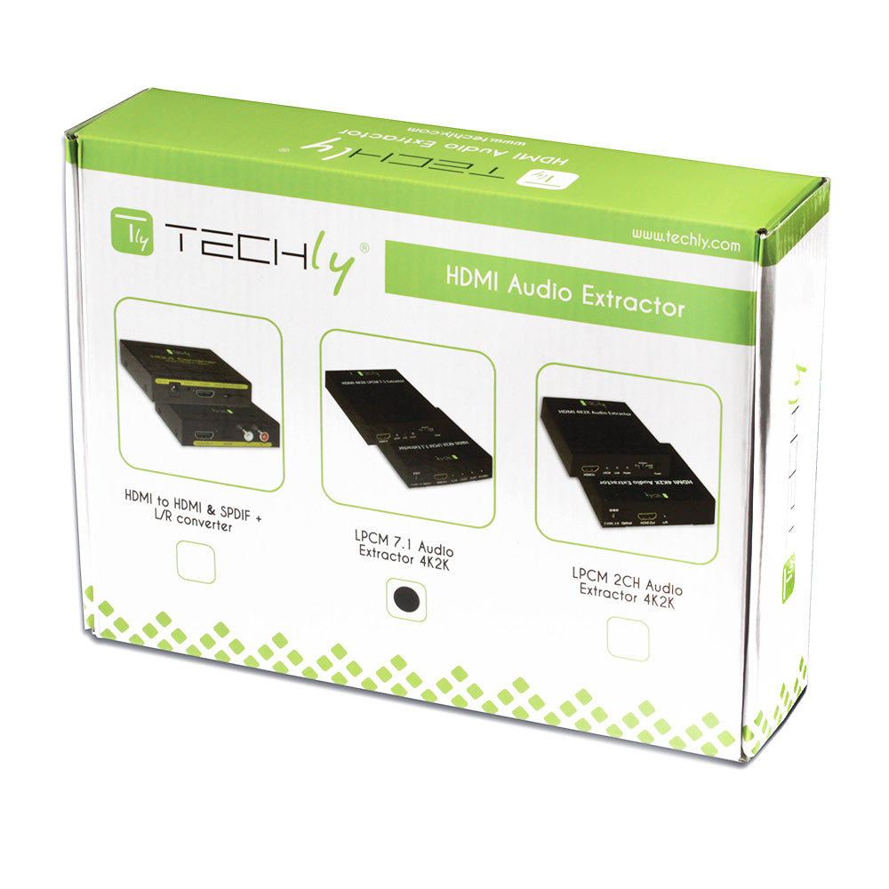 Audio Extractor 7.1 LPCM HDMI 4K UHD 3D by Techly Power Adapters & Chargers