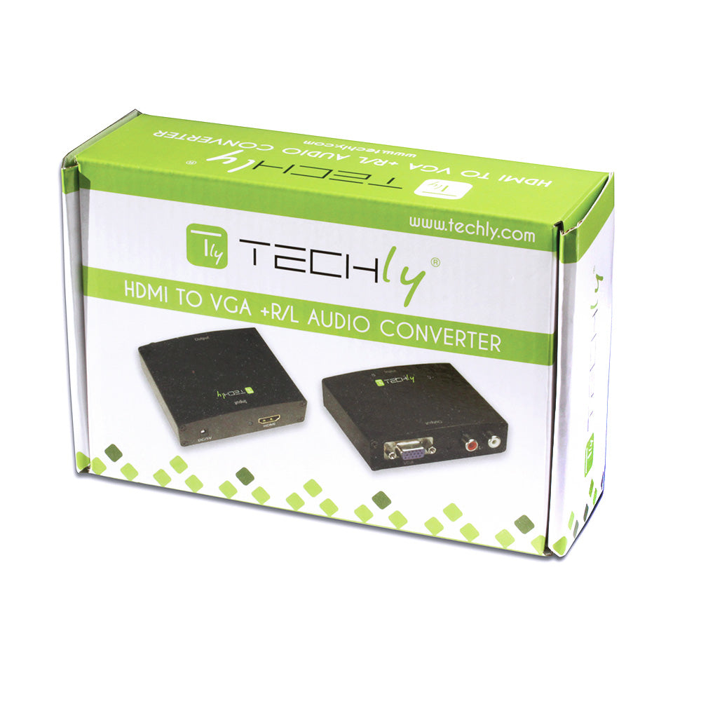 Converter HDMI to VGA/ Audio by Techly Power Adapters & Chargers