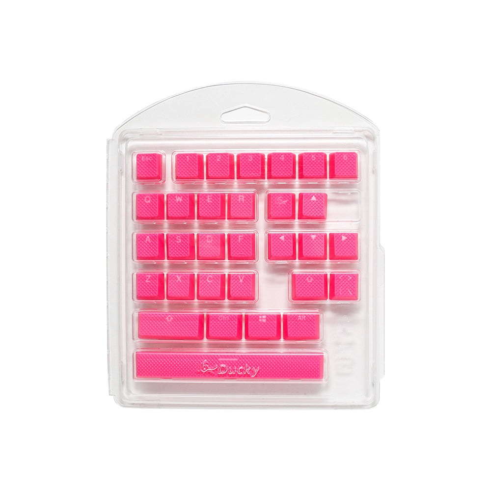Rubber gaming Keycap Set - Pink - 31pcs Ducky Keyboards