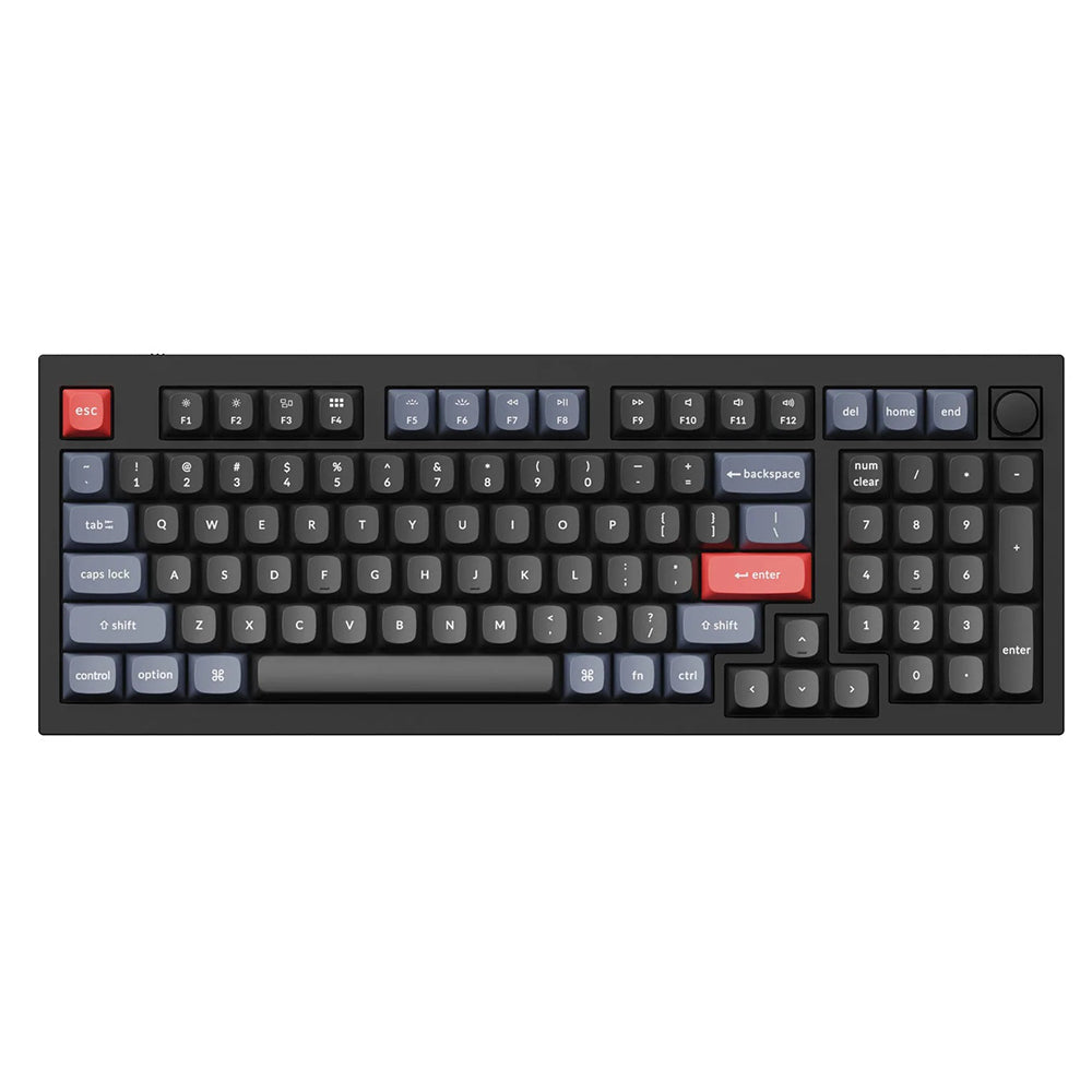 Keychron Q5 Mechanical Keyboard Black with Knob Gateron Pro Red Keychron Keyboard
