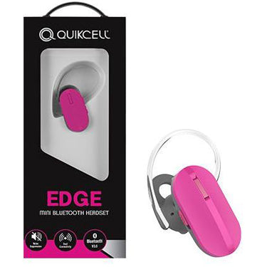 Quikcell Edge Mini Bluetooth 3.0 Headset Pink with Mic Quikcell