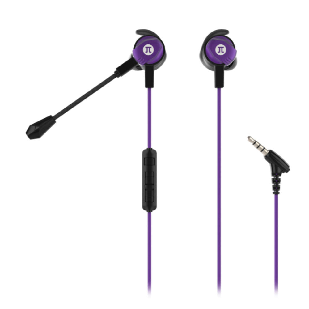 Primus Gaming Headset Arcus 90T 3.5mm Wired Earbuds with Detachable HD Boom Mic LED Inline Control Module Carry Case Included Primus