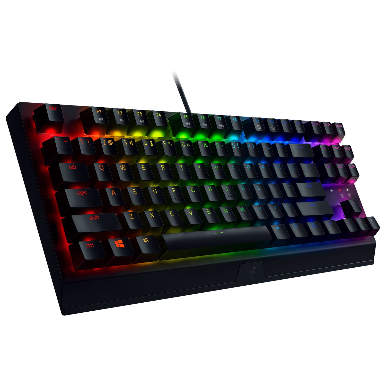 Razer Gaming Keyboard Wired BlackWidow V3 Tenkeyless Green Switch Chroma RGB Black Razer