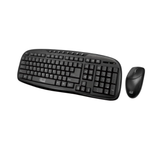 Adesso Keyboard & Mouse Combo Wireless Spill Resistant PC/Mac - Black Adesso 