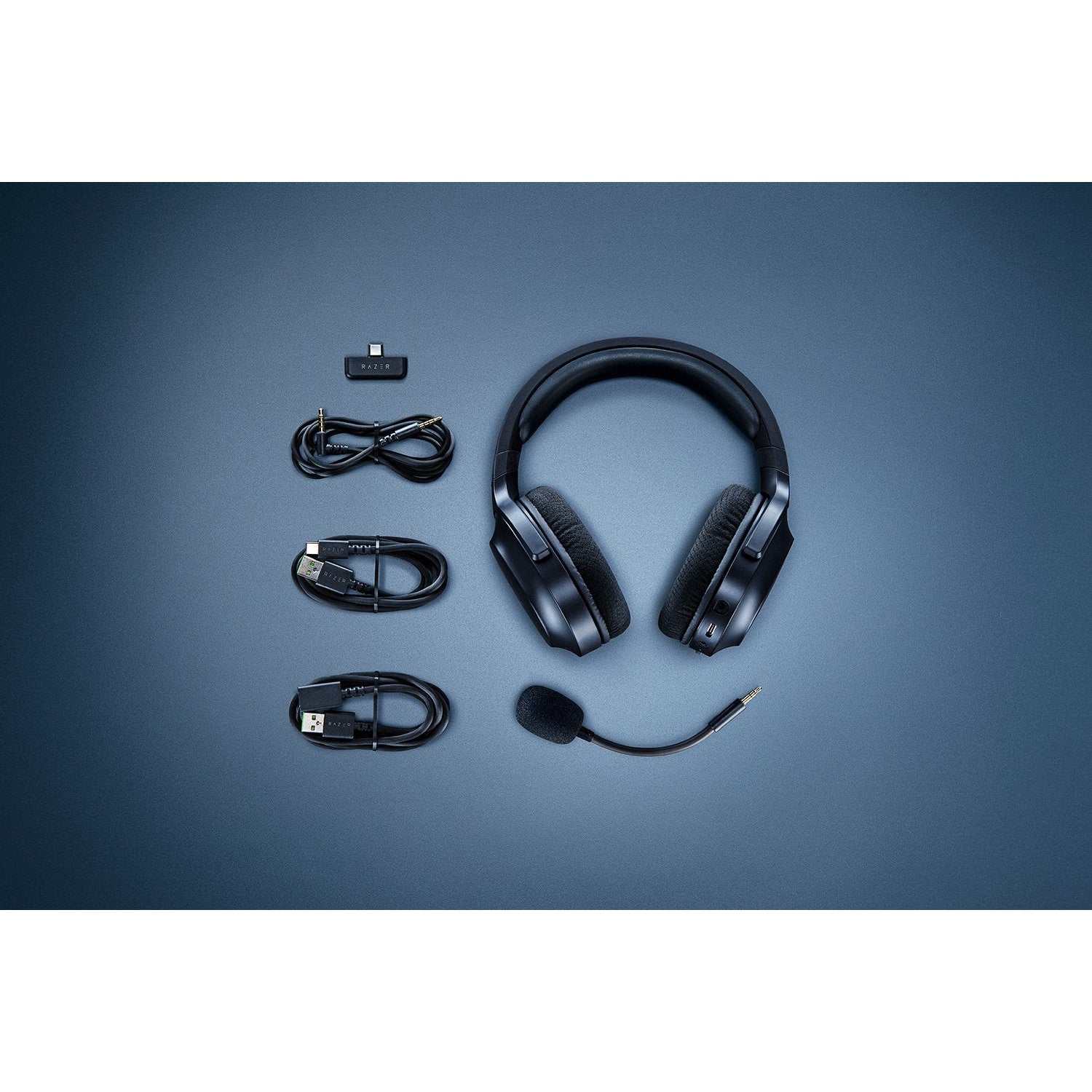 Razer Gaming Headset Wireless Barracuda X with Boom Mic USB-C or Bluetooth Passive Noice Cancelling - Black Razer