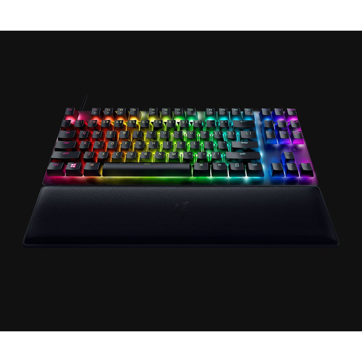 Razer Gaming Keyboard Wired Huntsman V2 Tenkeyless USB-C Clicky Optical Purple Switch - Black Razer
