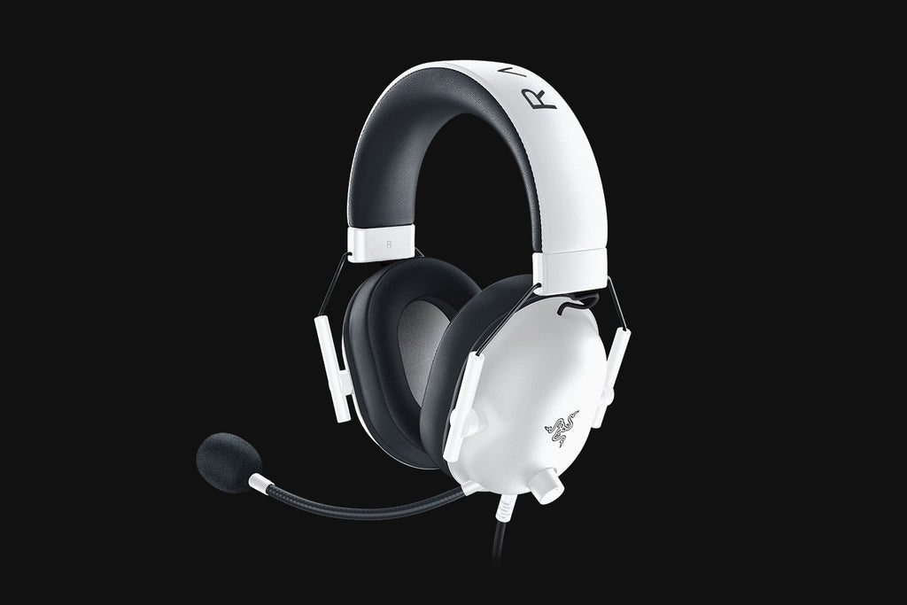 Razer Gaming Headset Wired BlackShark V2 X with Boom Mic HyperClear Advanced Passive Noise Cancelling 7.1 Surround Sound - White Razer 