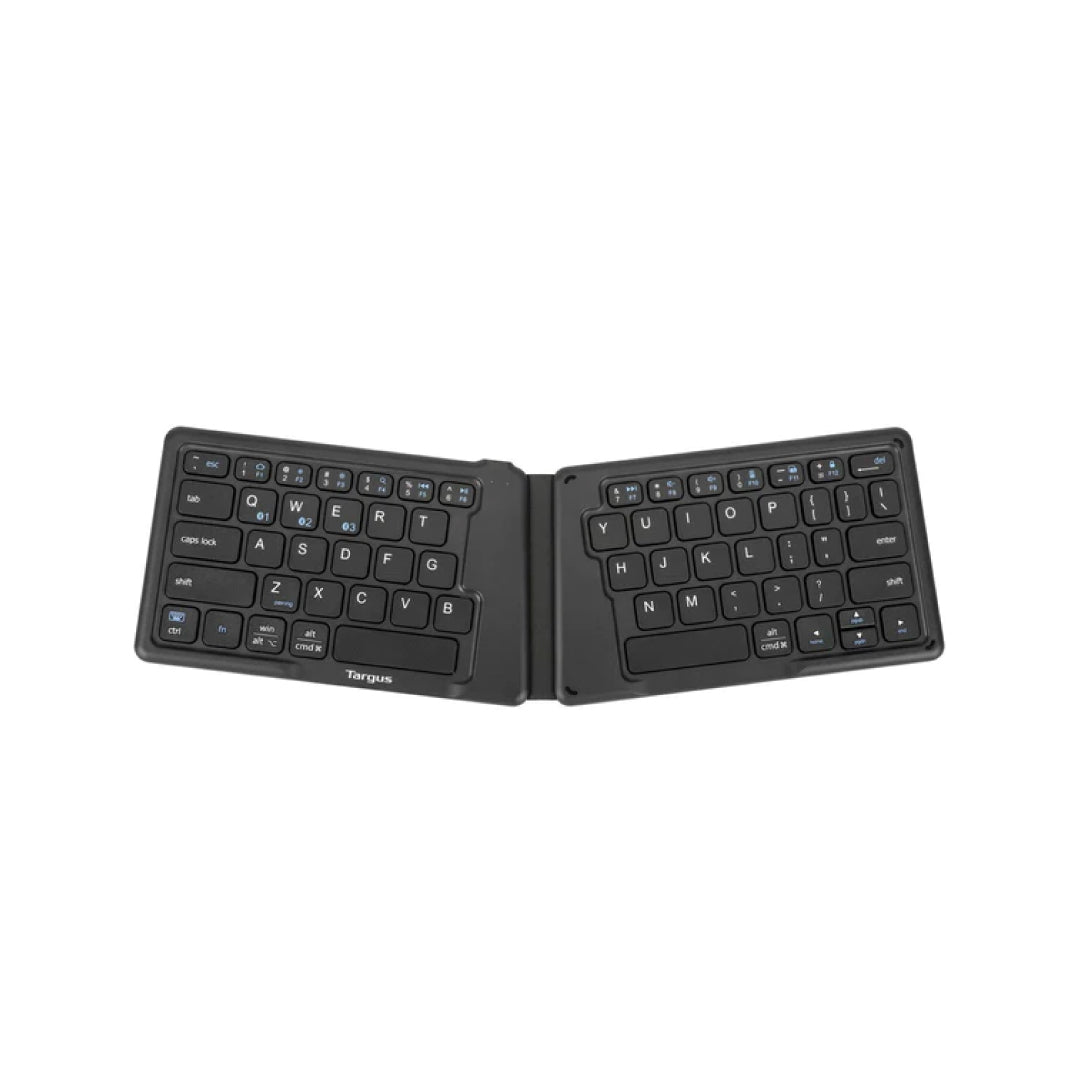 Targus Keyboard Bluetooth Foldable Antimicrobial Ergonomic Connect up to 3 Devices PC/Mac/Android/iOS Targus