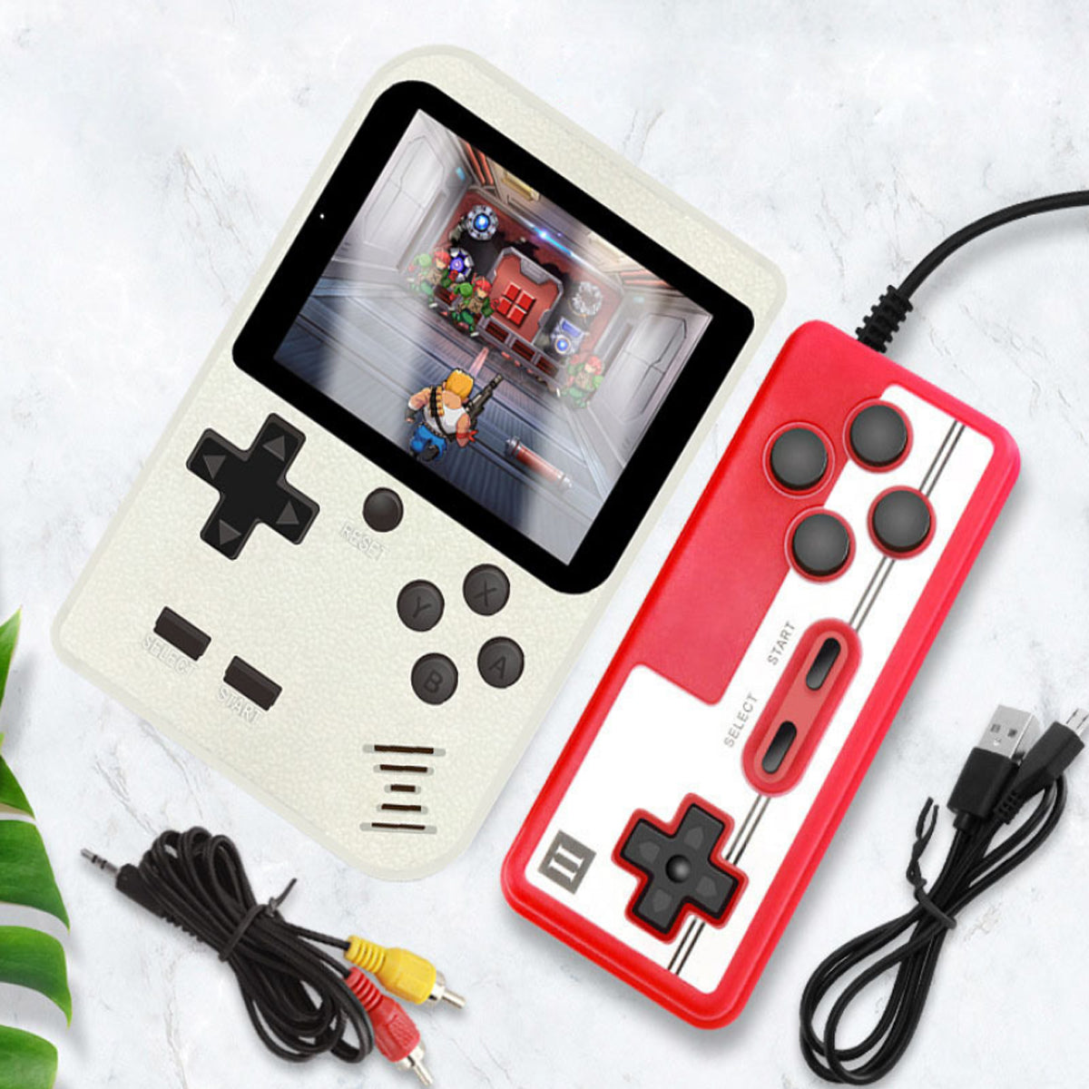 Portable Game Pad With 400 Games Included + Additional Player Controller by VistaShops Games