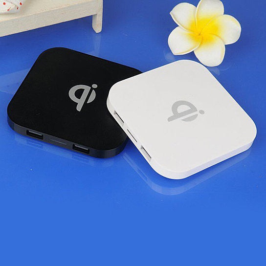 iPhone 8 /8X Wireless Charging Pad With Dual USB Ports by VistaShops Power Adapters & Chargers