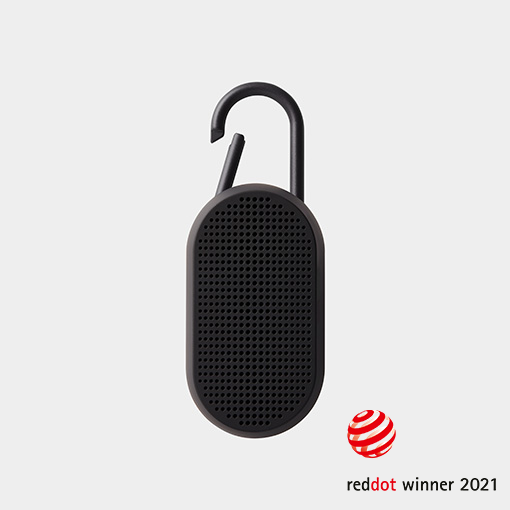 Lexon Mino T | Outdoor Bluetooth Speaker With Integrated Carabiner by Trueform Free Shipping over $35 Speakers