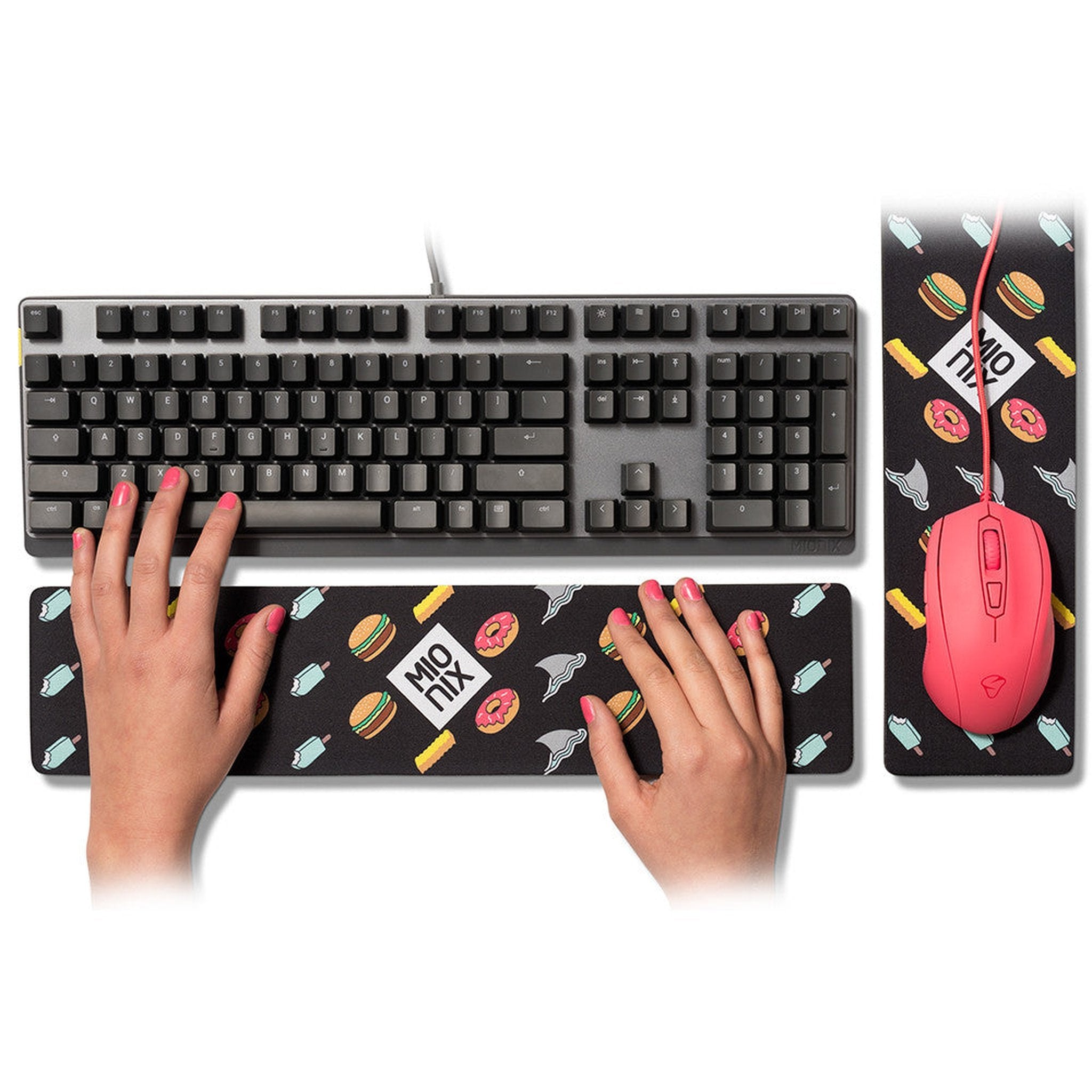 Mionix Long Pad Wrist Rest and Mouse Pad Mionix Keyboard & Mouse Wrist Rests