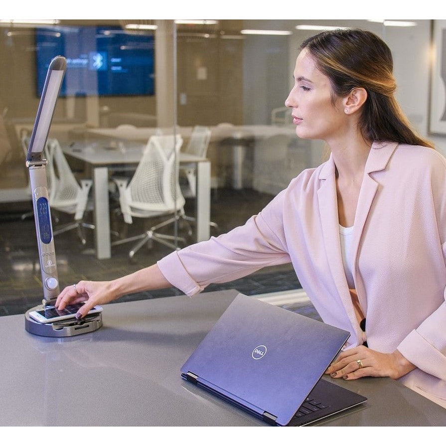 LumiCharge II - 6-in-1 Premium Desk Lamp with Wireless & Universal Phone Charger Lighting