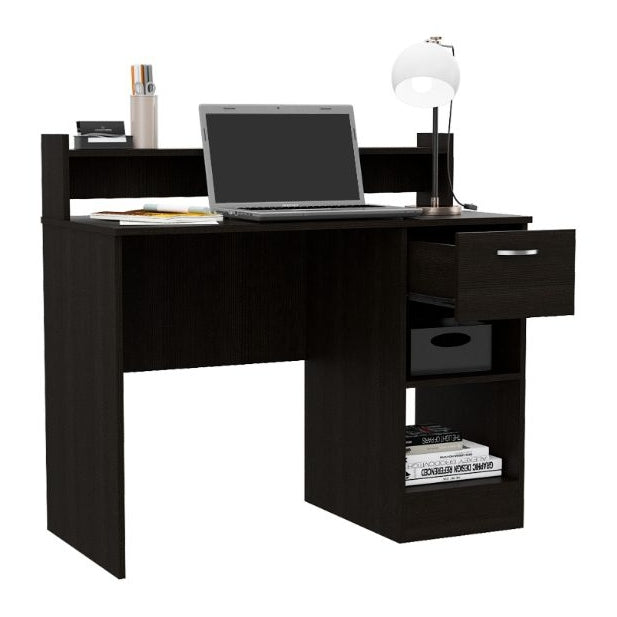 Charlotte Computer Desk, Two Shelves, One Drawer by FM FURNITURE Desks