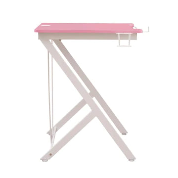 Techni Sport Kids Gaming Desk, Pink Gaming Desks