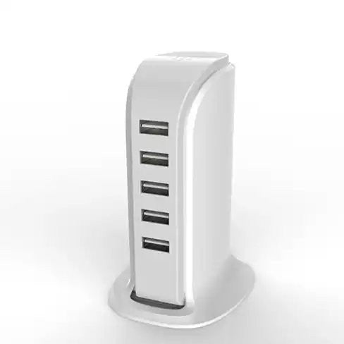 Smart Power Tower for Every Desk at Home or Office charge any Gadget by VistaShops Charging Hub