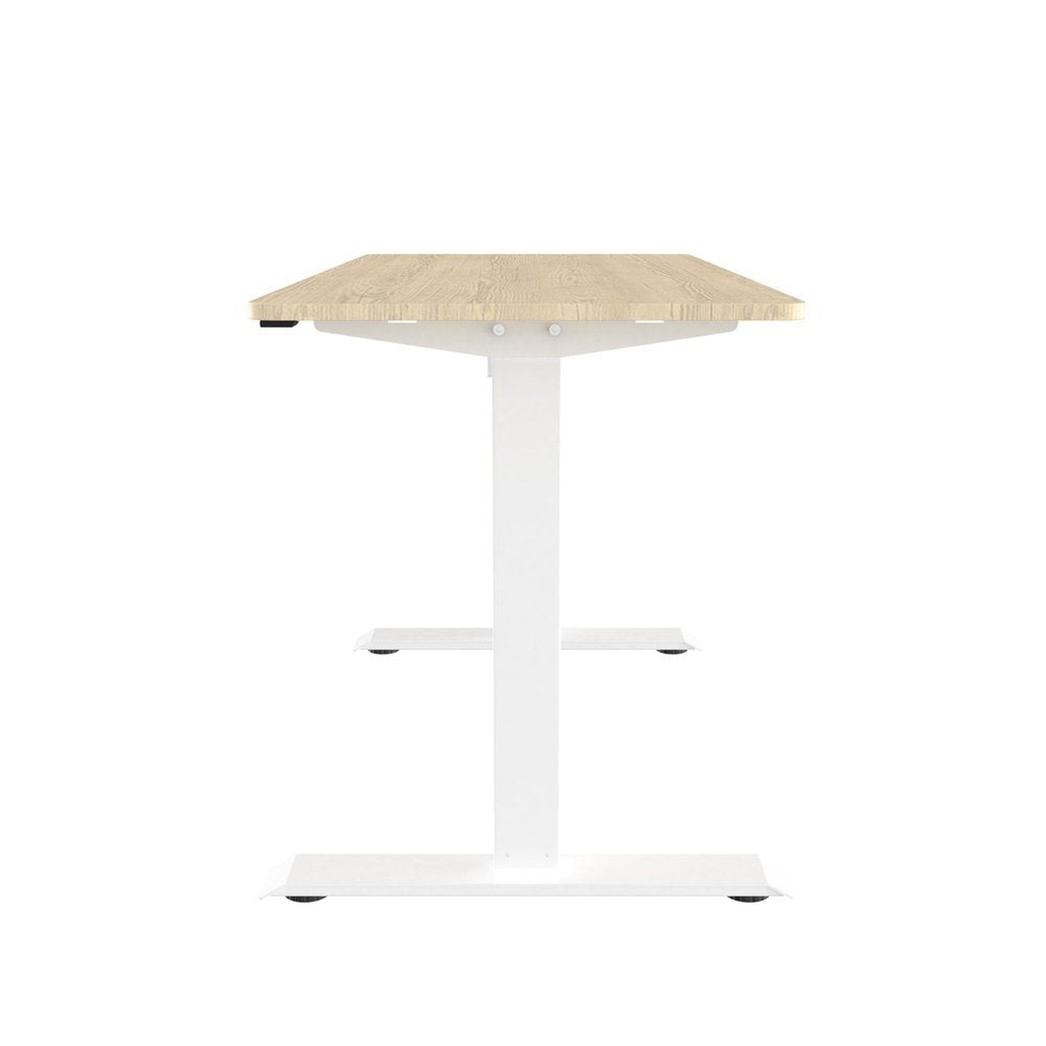 Techni Mobili Adjustable Sit to Stand Desk, Oak Techni Mobili Desks