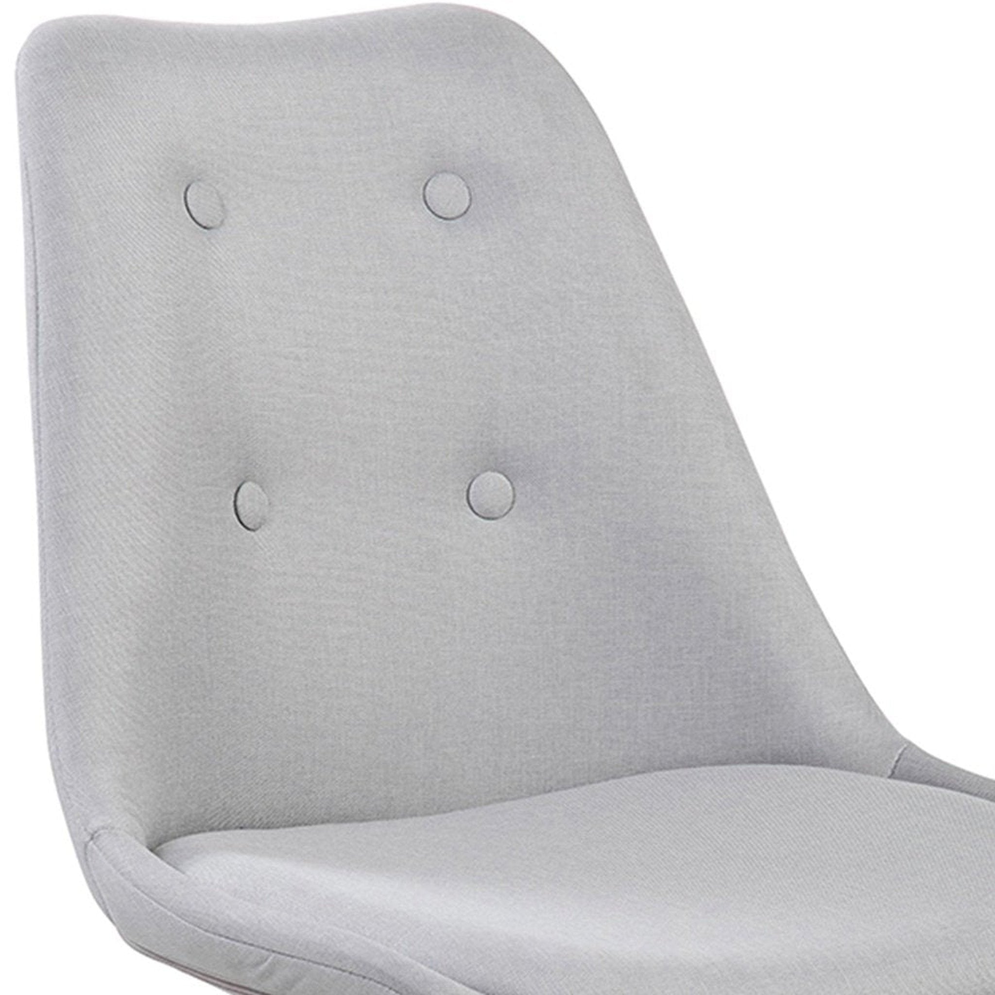 Techni Mobili Armless Task Chair with Buttons, Grey Techni Mobili Chairs
