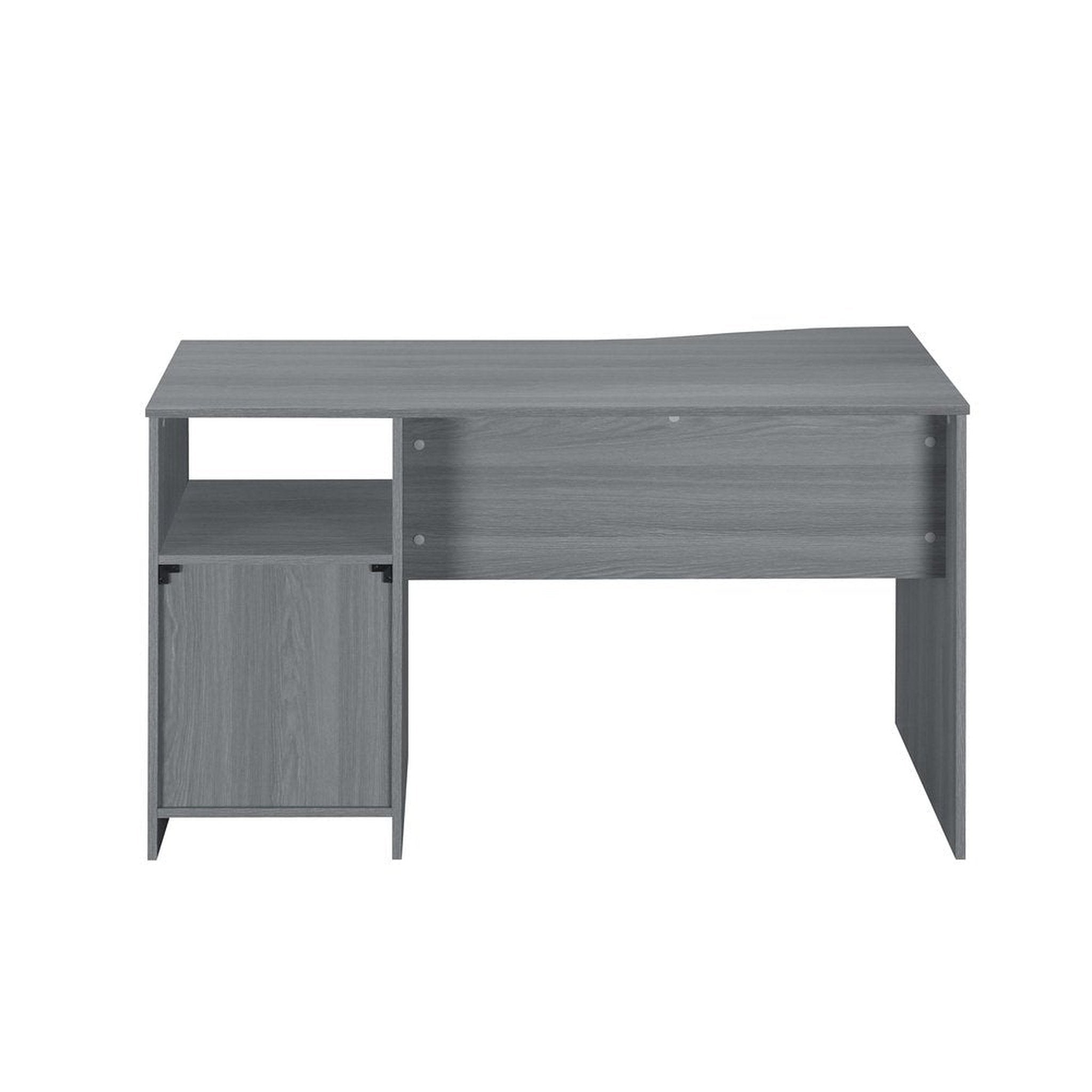 Techni Mobili Classic Computer Desk with Multiple Drawers, Grey Techni Mobili Desks