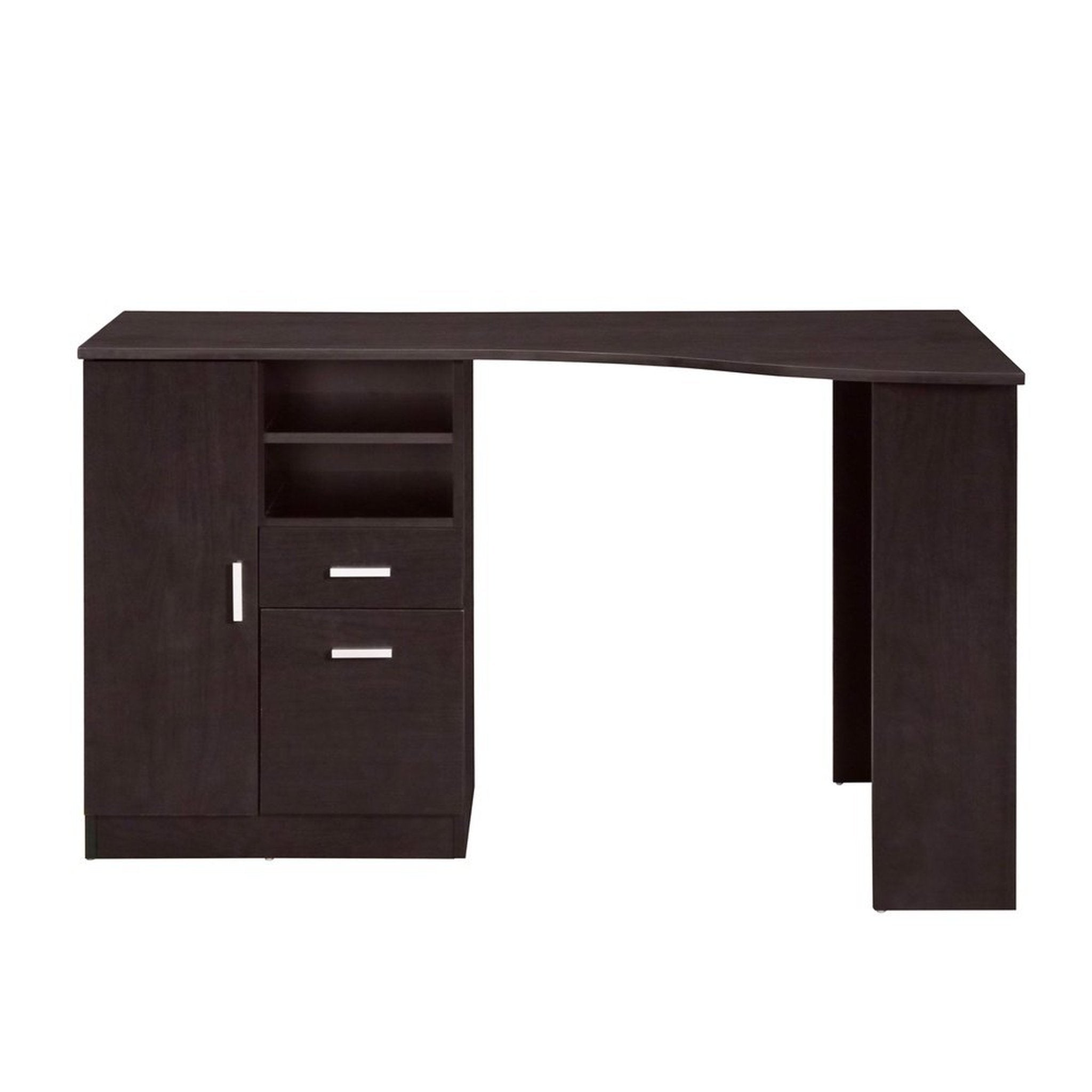Techni Mobili Classic Office Desk with Storage, Espresso Techni Mobili Desks