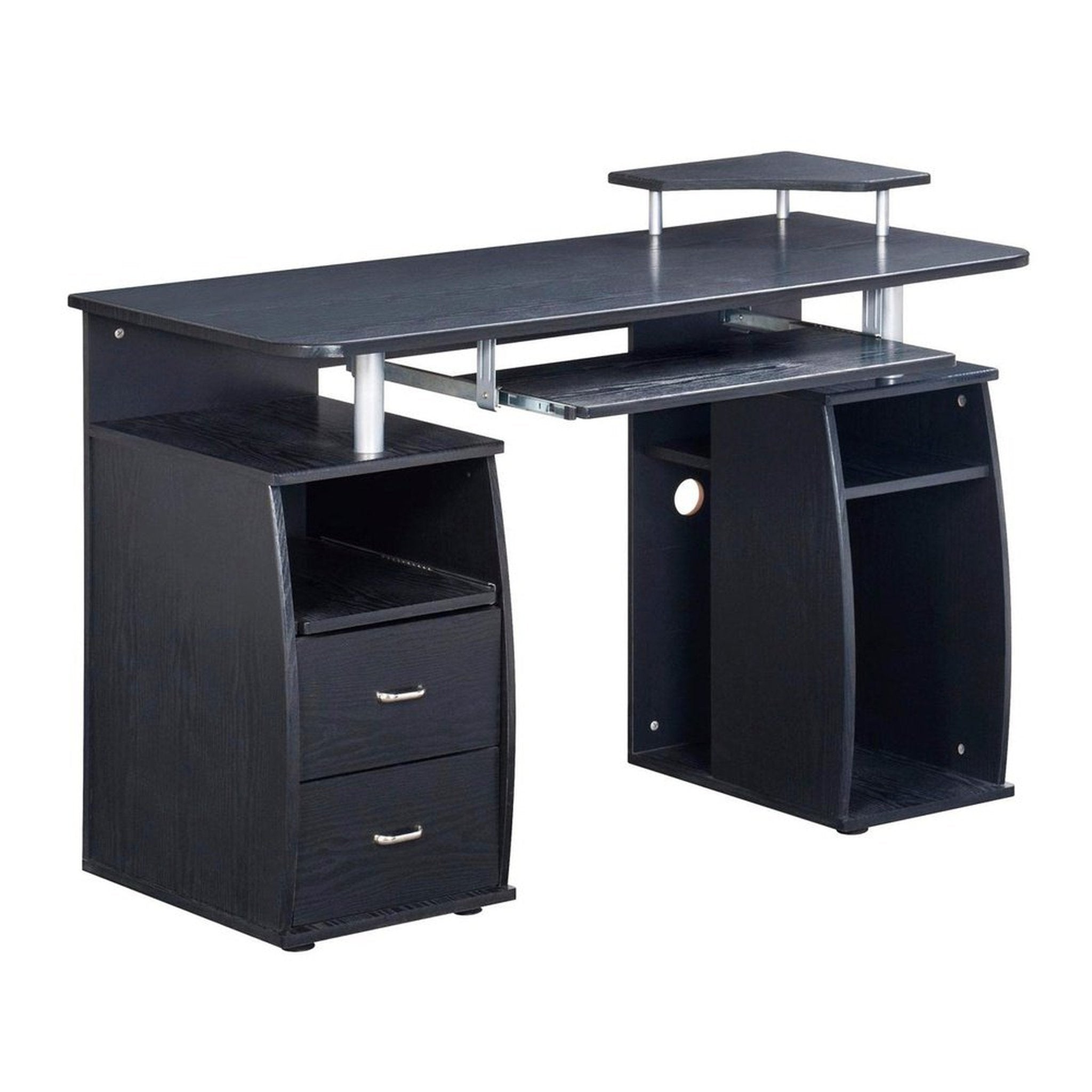 Techni Mobili Complete Computer Workstation Desk With Storage, Espresso Techni Mobili