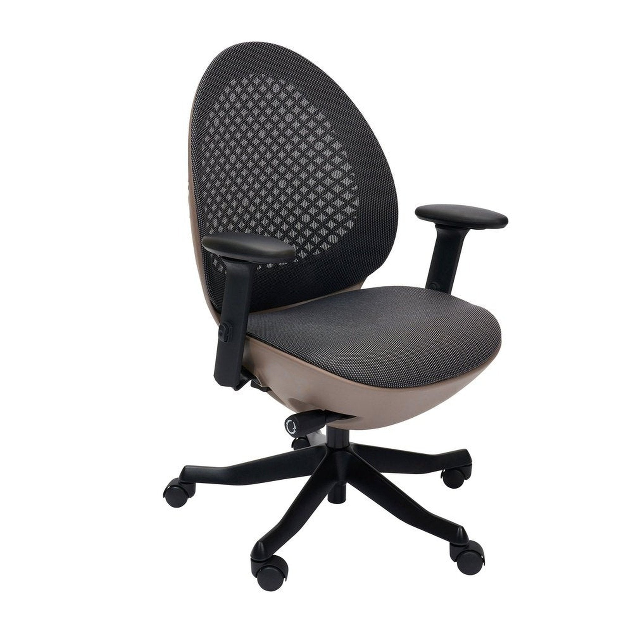 Techni Mobili Deco LUX Executive Office Chair, Taupe Techni Mobili Chairs