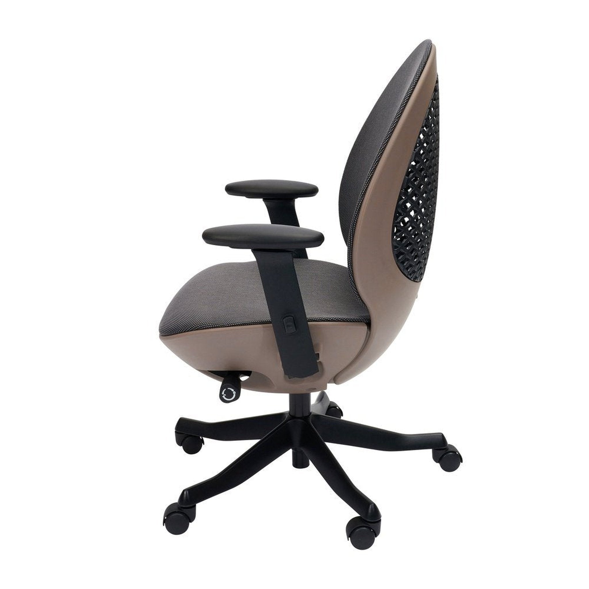 Techni Mobili Deco LUX Executive Office Chair, Taupe Techni Mobili Chairs