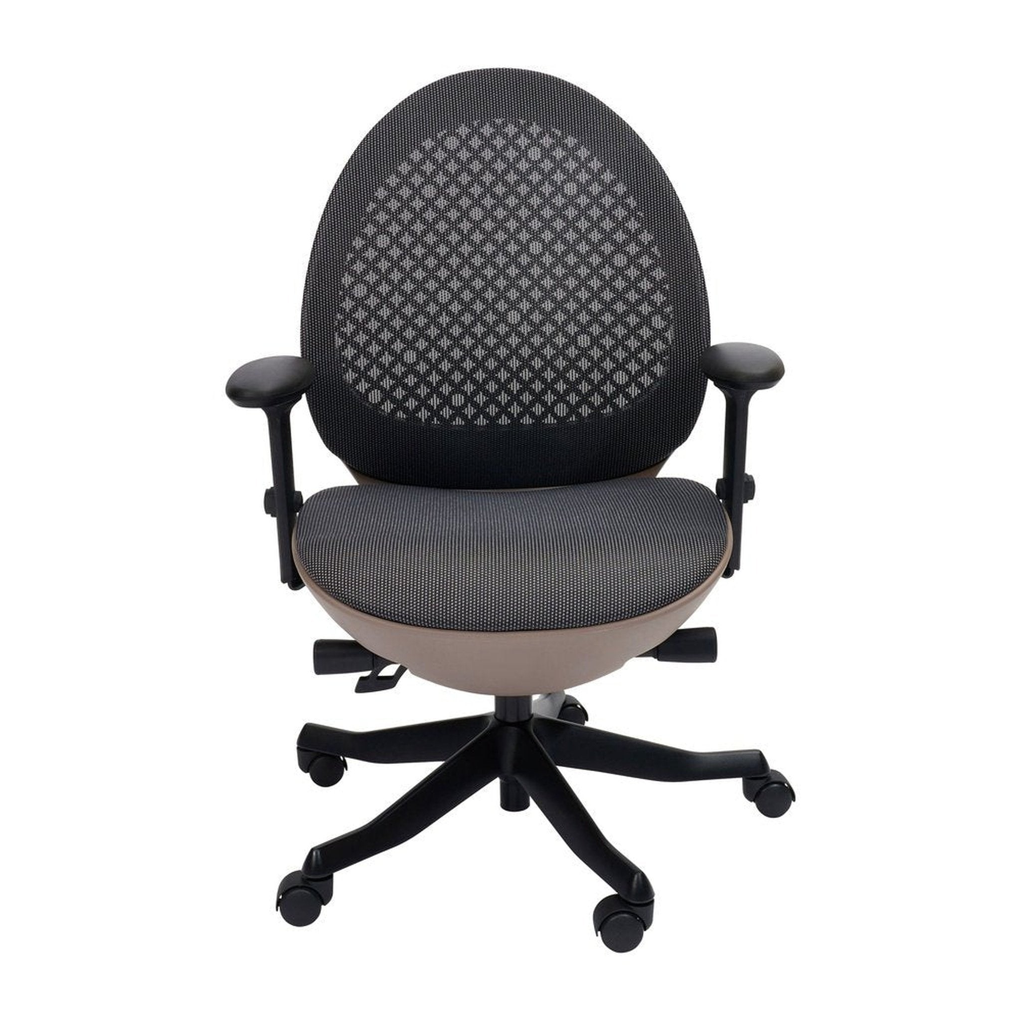 Techni Mobili Deco LUX Executive Office Chair, Taupe Techni Mobili Chairs