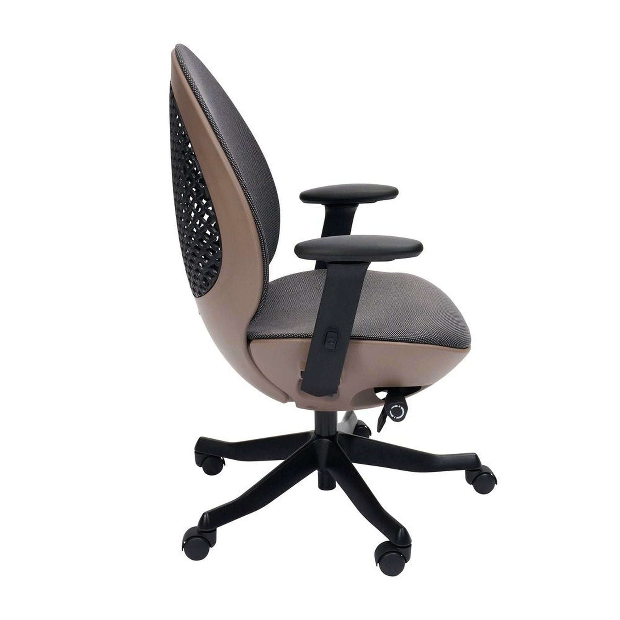 Techni Mobili Deco LUX Executive Office Chair, Taupe Techni Mobili Chairs