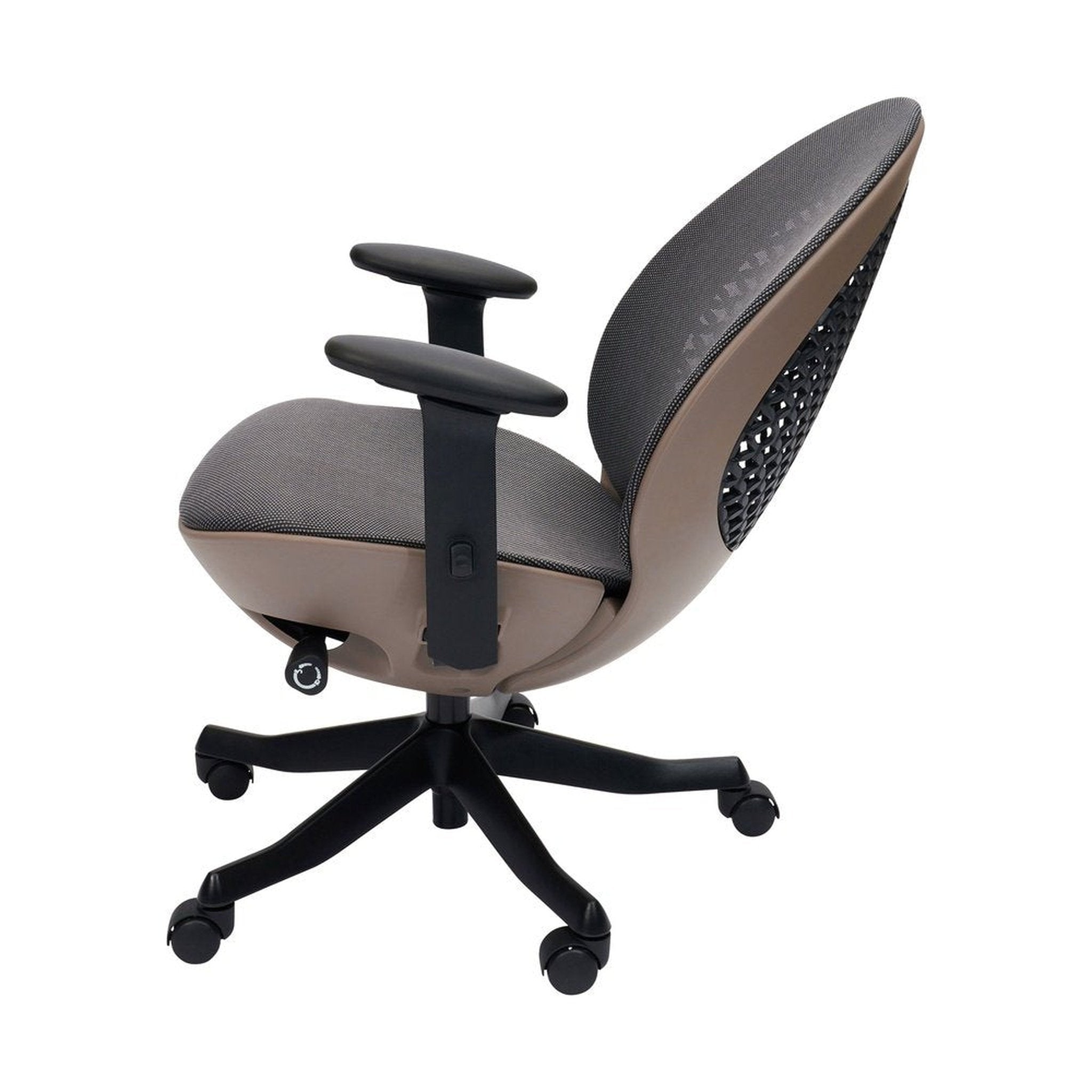 Techni Mobili Deco LUX Executive Office Chair, Taupe Techni Mobili Chairs