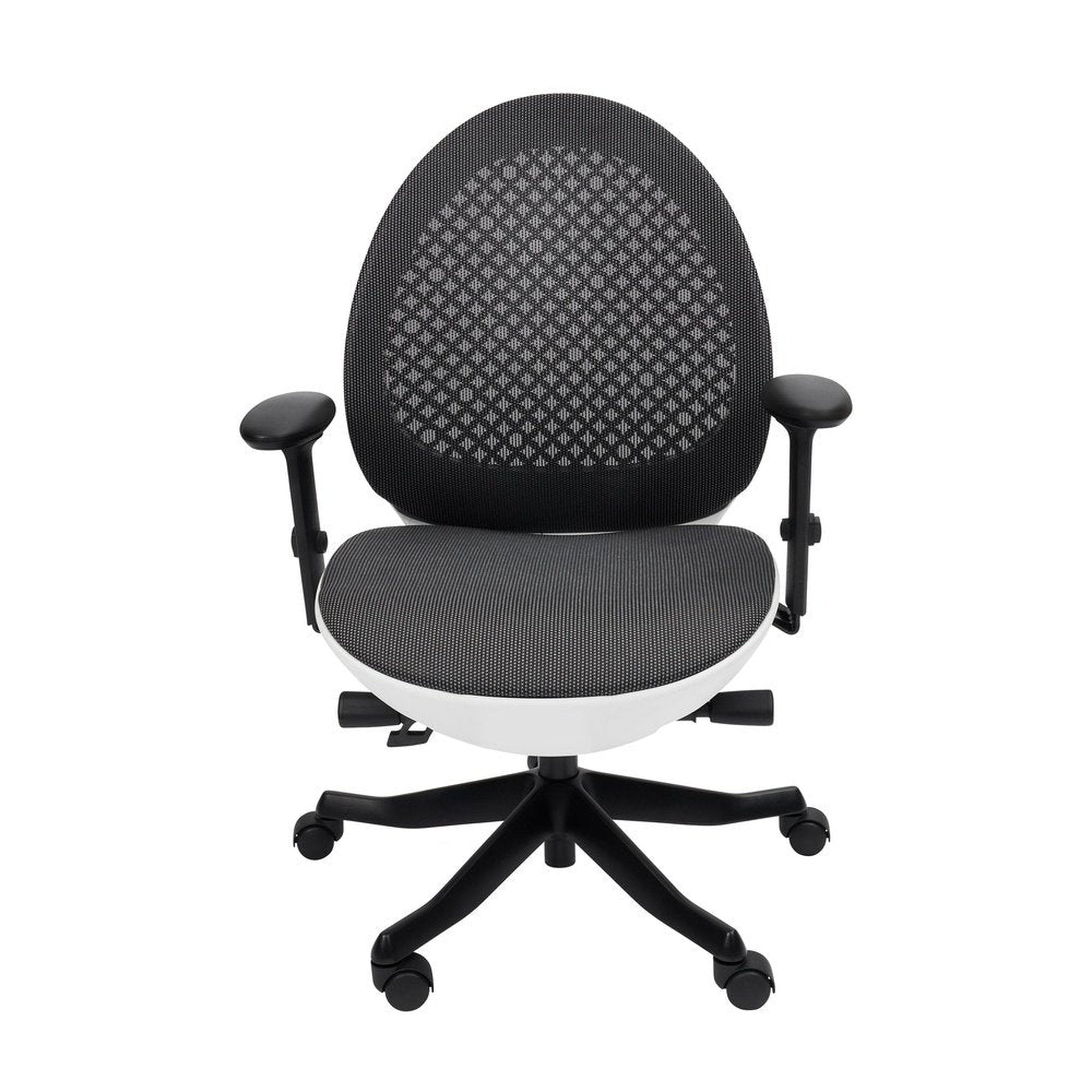 Techni Mobili Deco LUX Executive Office Chair, White Techni Mobili Chairs