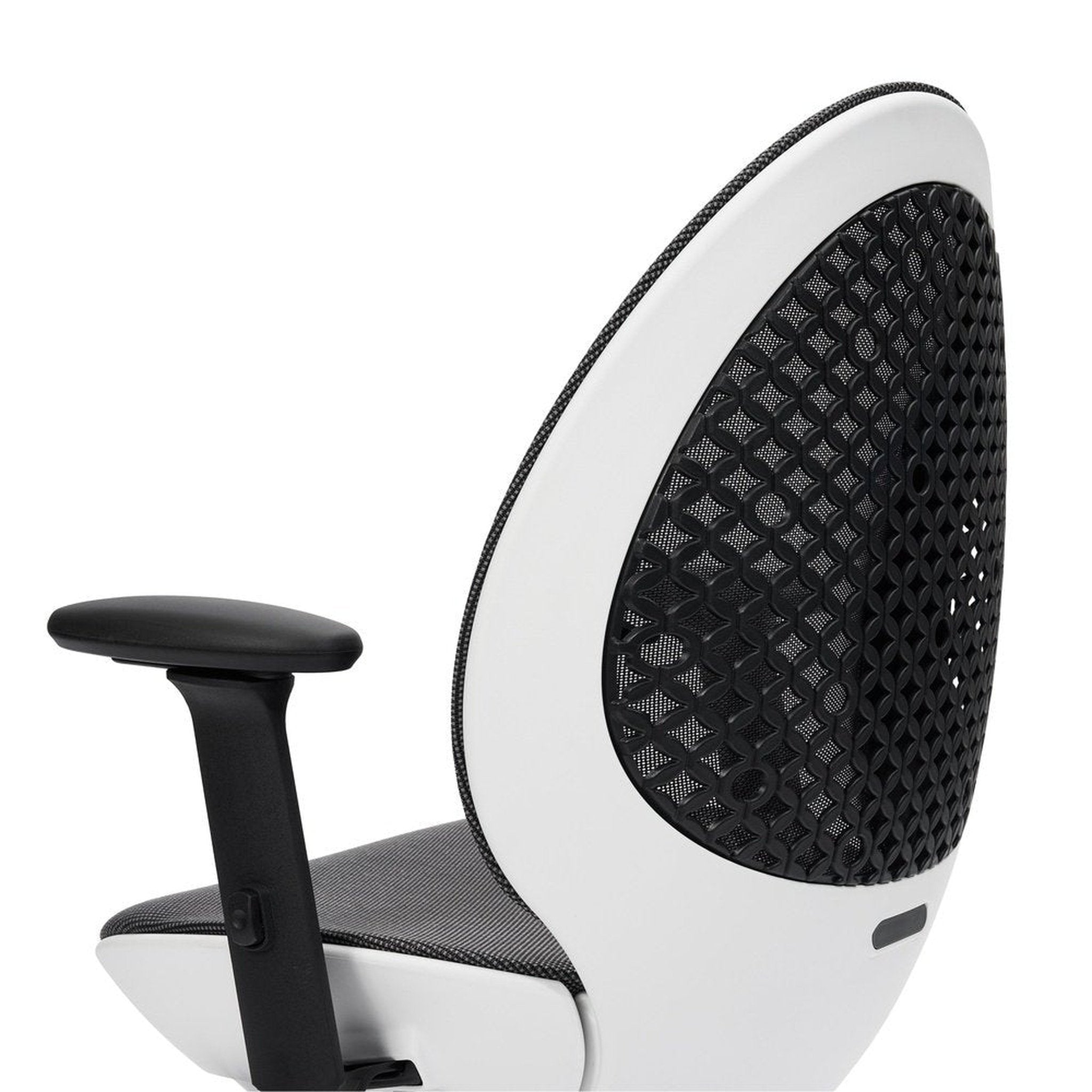 Techni Mobili Deco LUX Executive Office Chair, White Techni Mobili Chairs