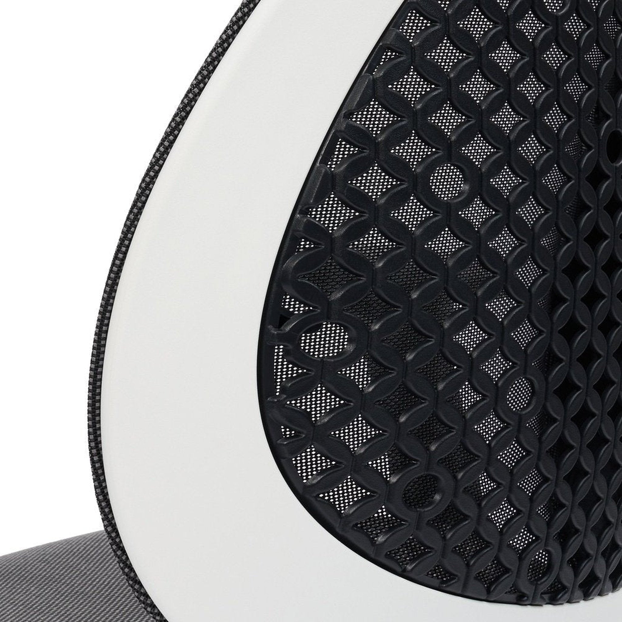 Techni Mobili Deco LUX Executive Office Chair, White Techni Mobili Chairs