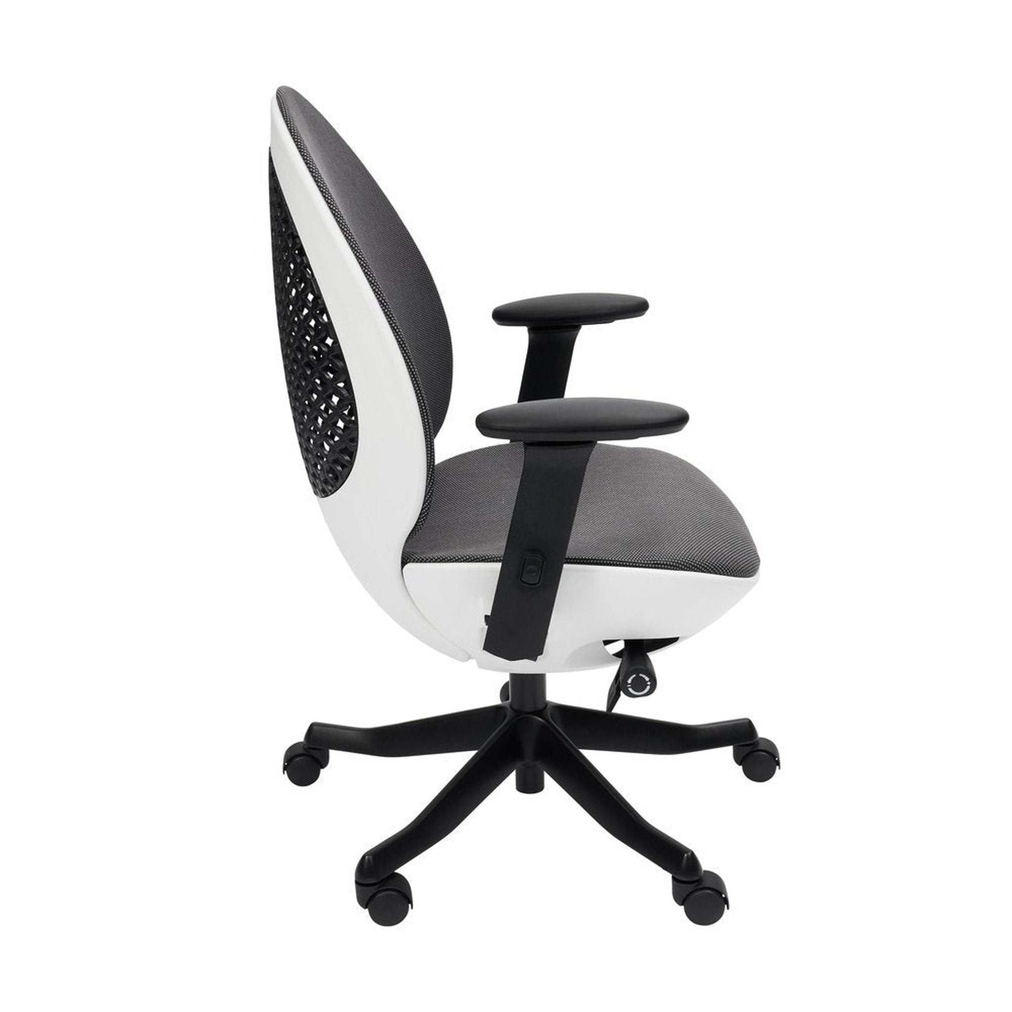 Techni Mobili Deco LUX Executive Office Chair, White Techni Mobili Chairs
