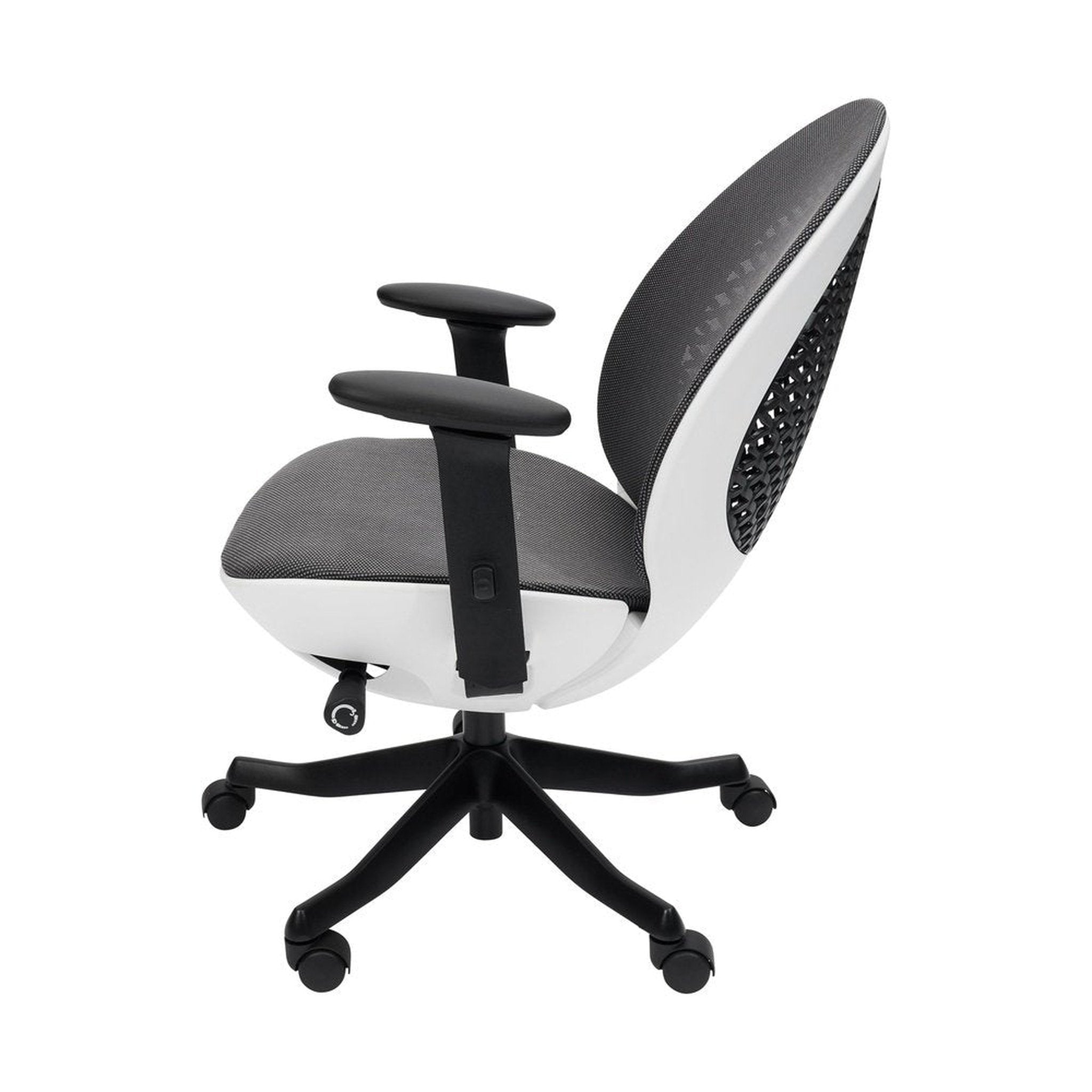 Techni Mobili Deco LUX Executive Office Chair, White Techni Mobili Chairs