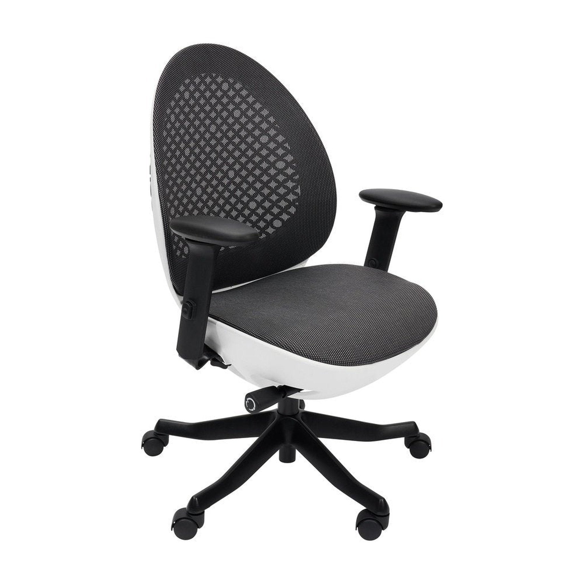 Techni Mobili Deco LUX Executive Office Chair, White Techni Mobili Chairs