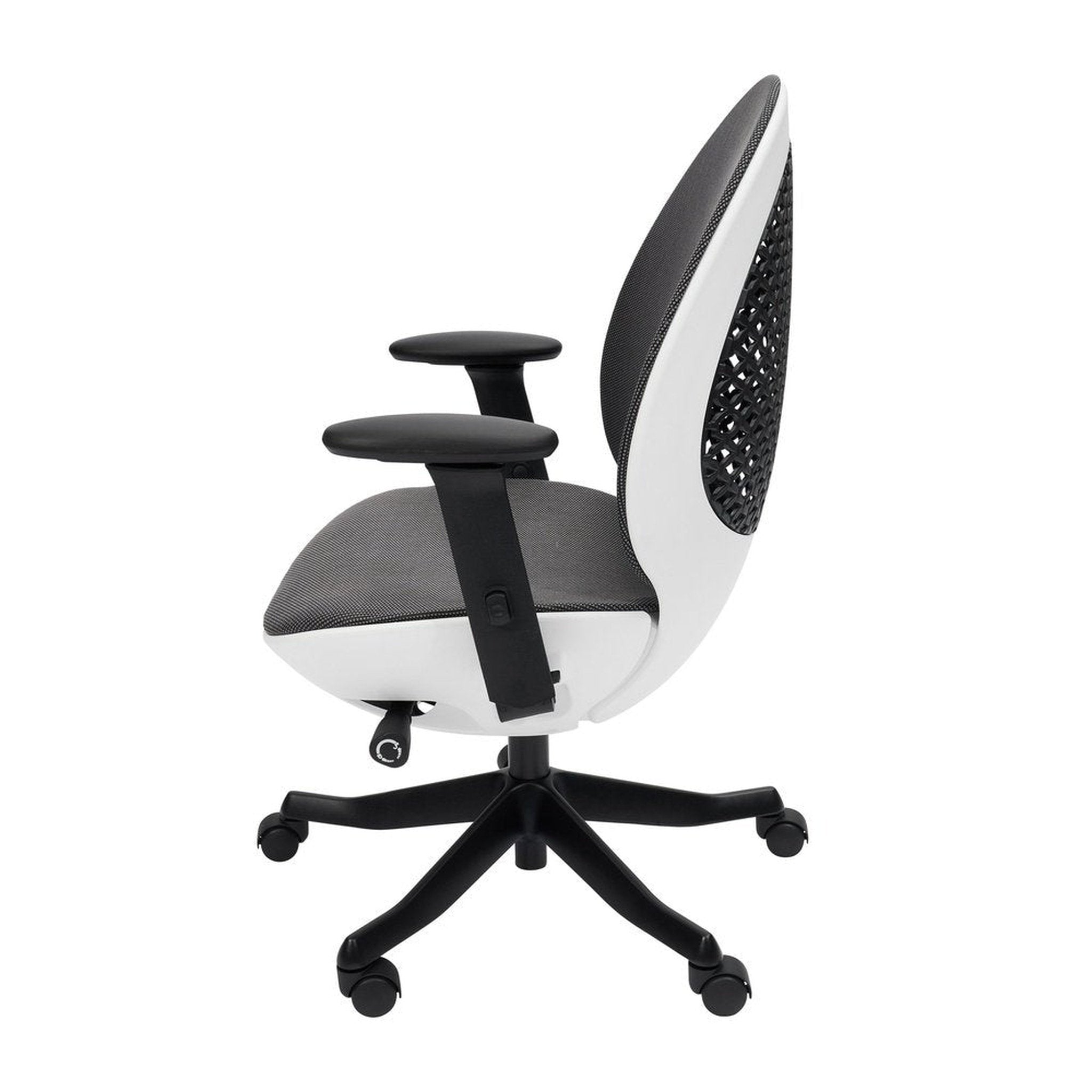 Techni Mobili Deco LUX Executive Office Chair, White Techni Mobili Chairs