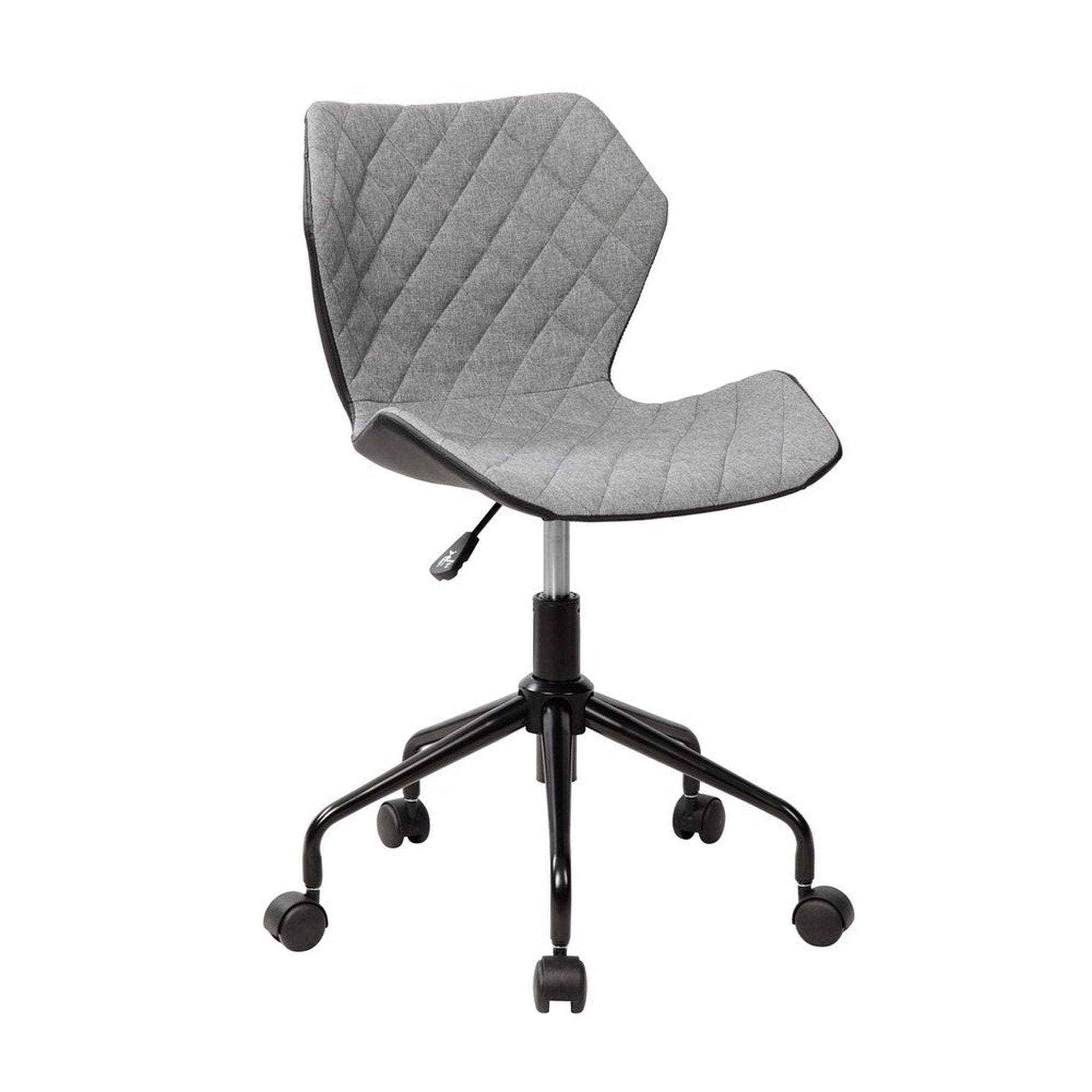 Techni Mobili Deluxe Modern Office Armless Task Chair, Grey Techni Mobili Chairs