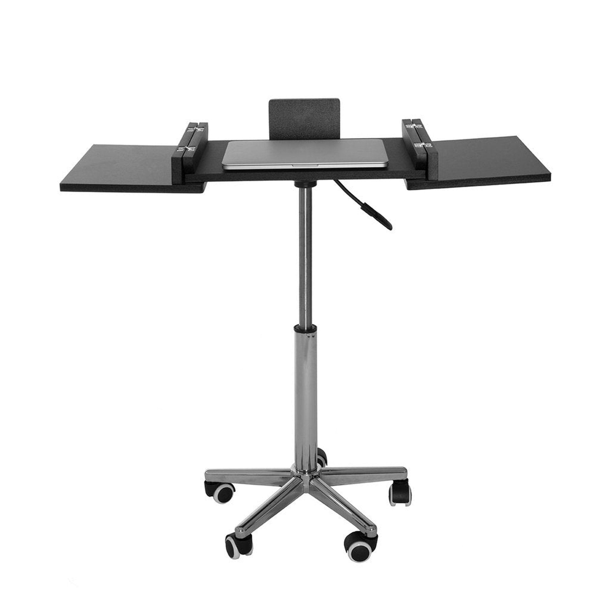 Techni Mobili Folding Table Laptop Cart, Graphite Techni Mobili