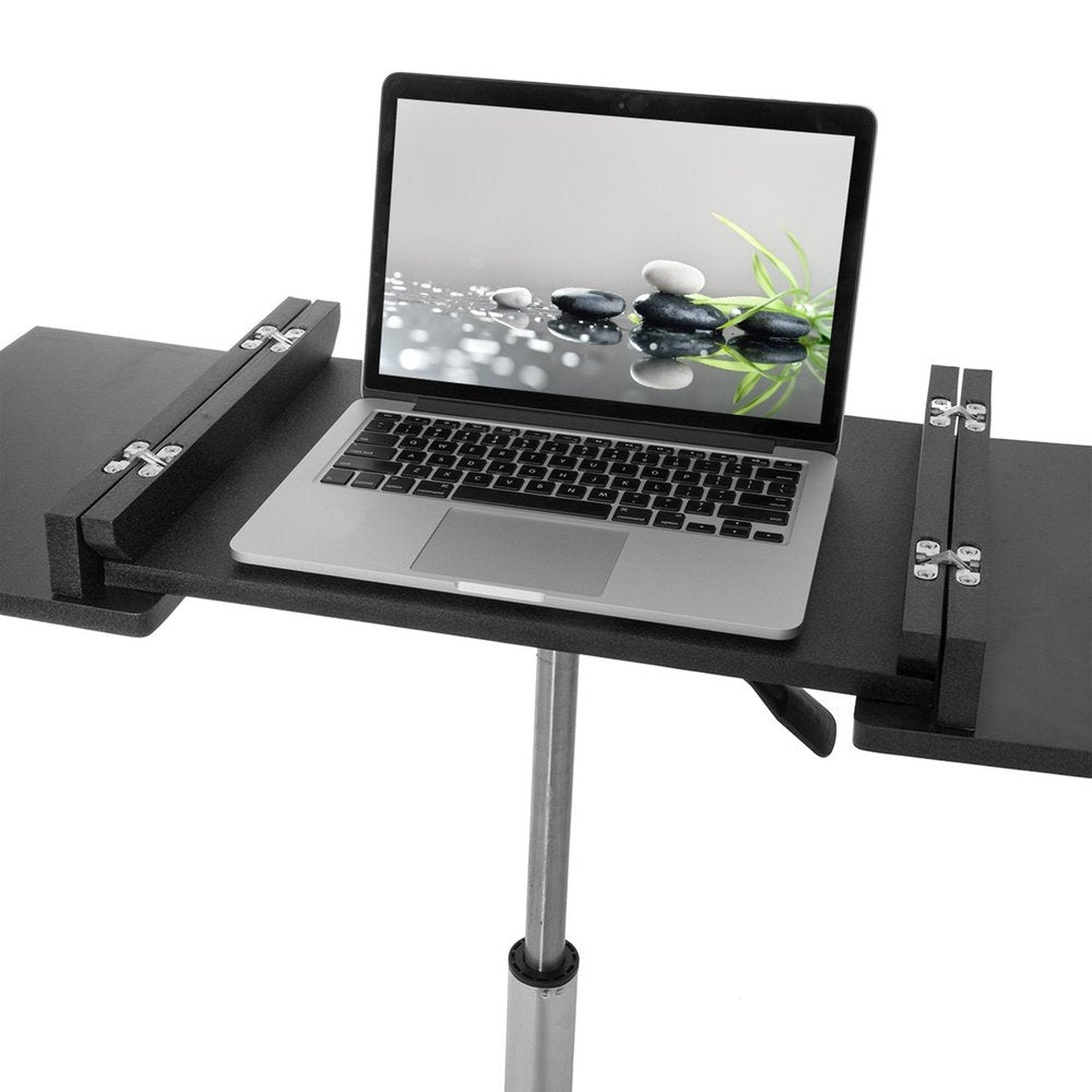 Techni Mobili Folding Table Laptop Cart, Graphite Techni Mobili