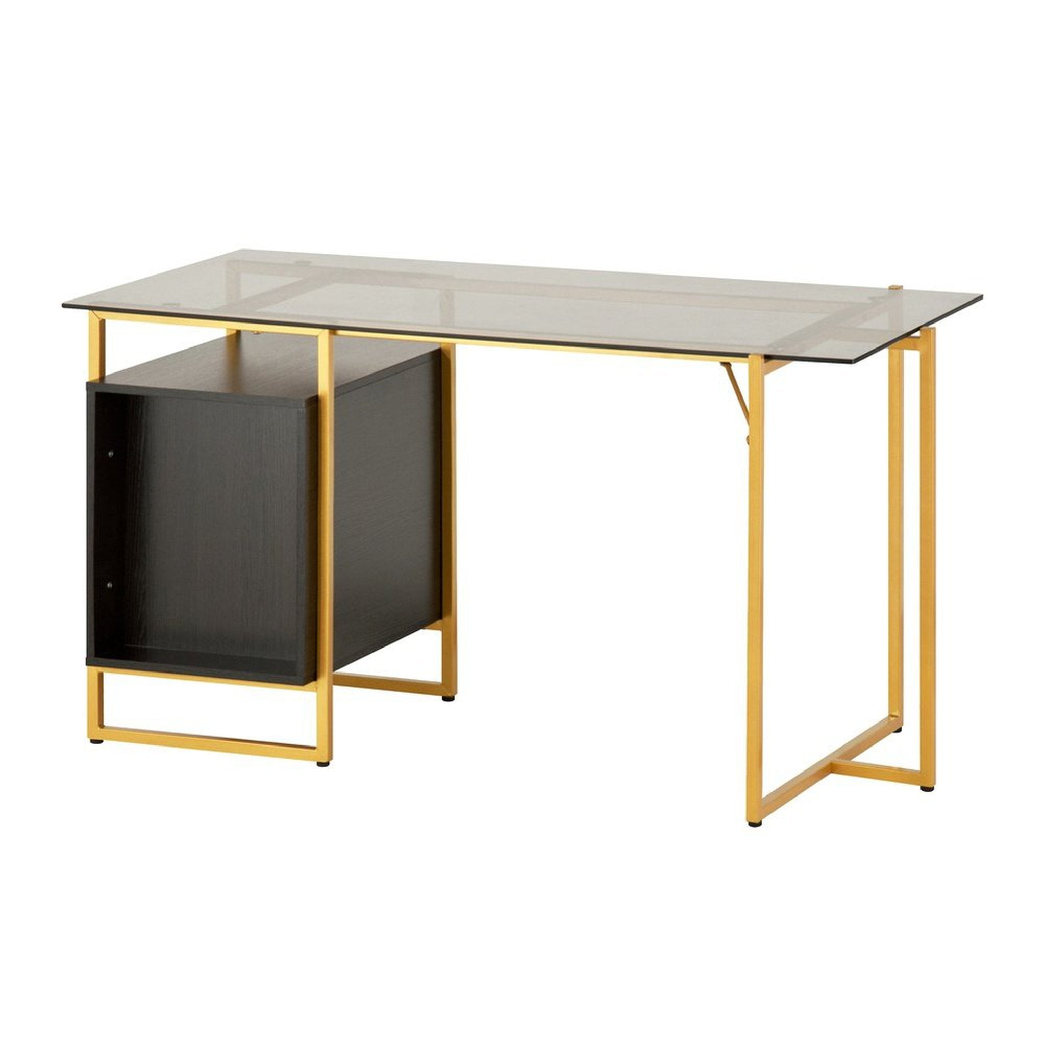 Techni Mobili Gold Computer Desk with Storage Techni Mobili