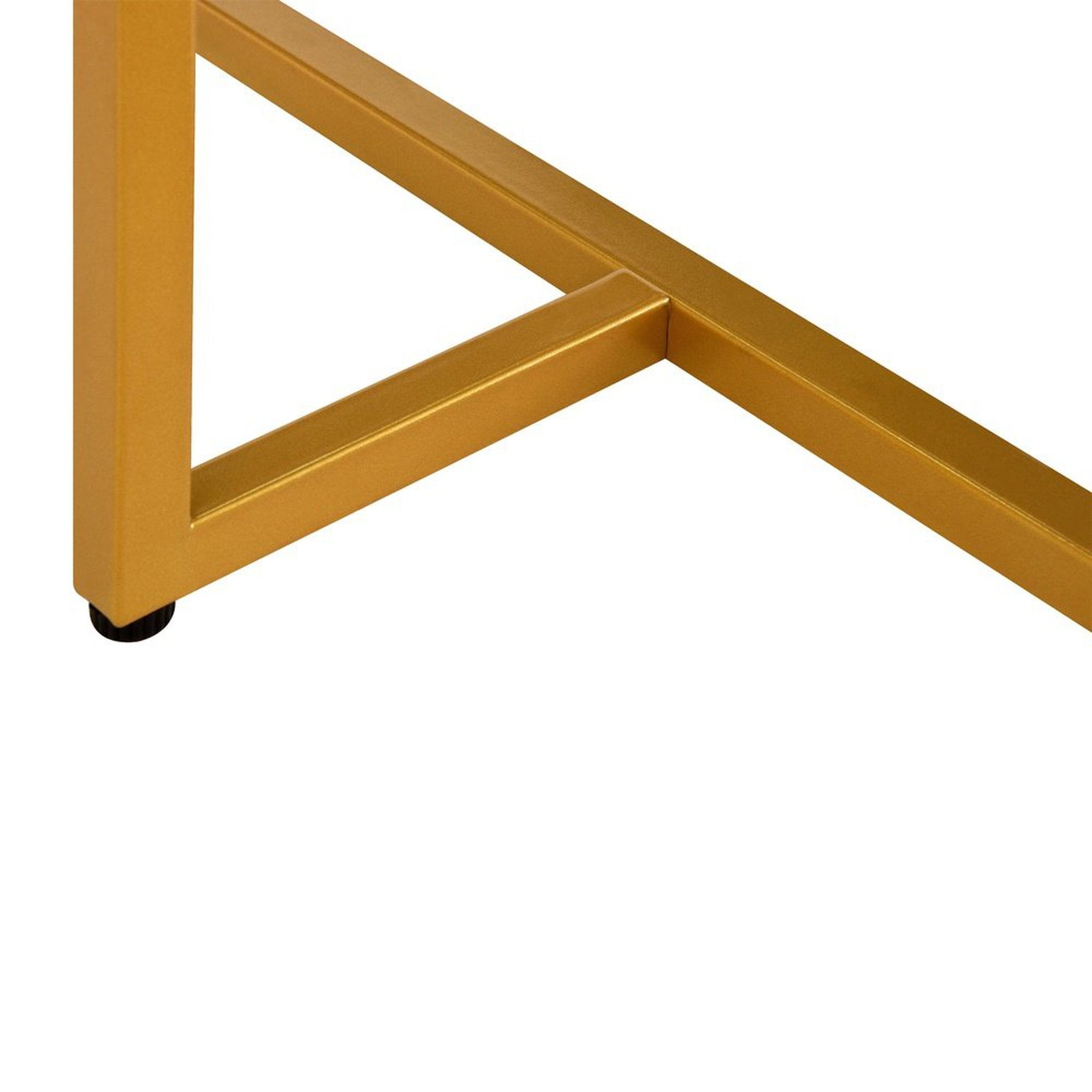 Techni Mobili Gold Computer Desk with Storage Techni Mobili