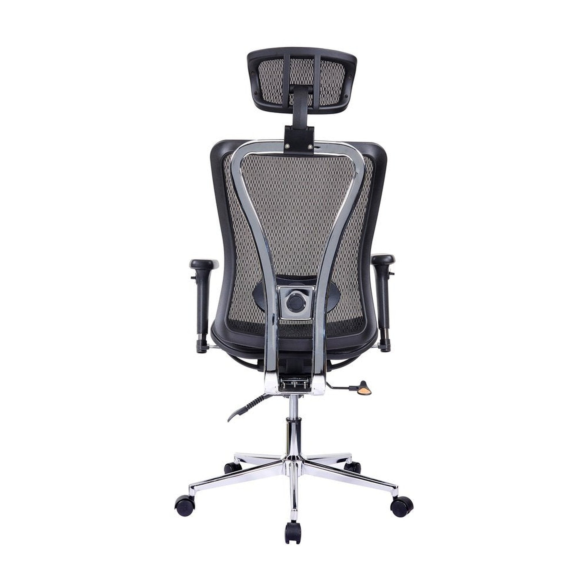 Techni Mobili High Back Executive Mesh Office Chair with Arms, Headrest and Lumbar Support , Black Techni Mobili Chairs
