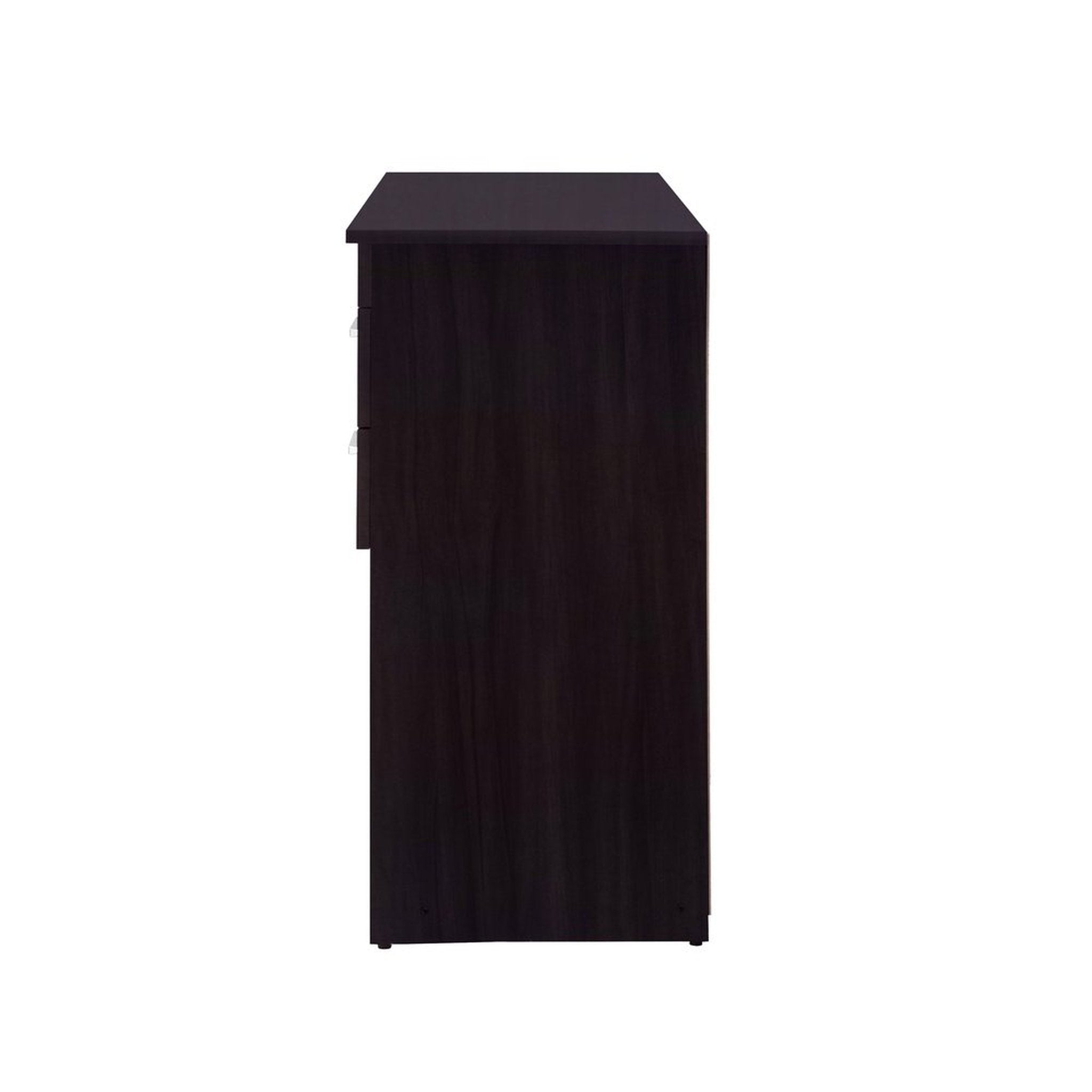 Techni Mobili Home Office Workstation with Storage, Espresso Techni Mobili Desks