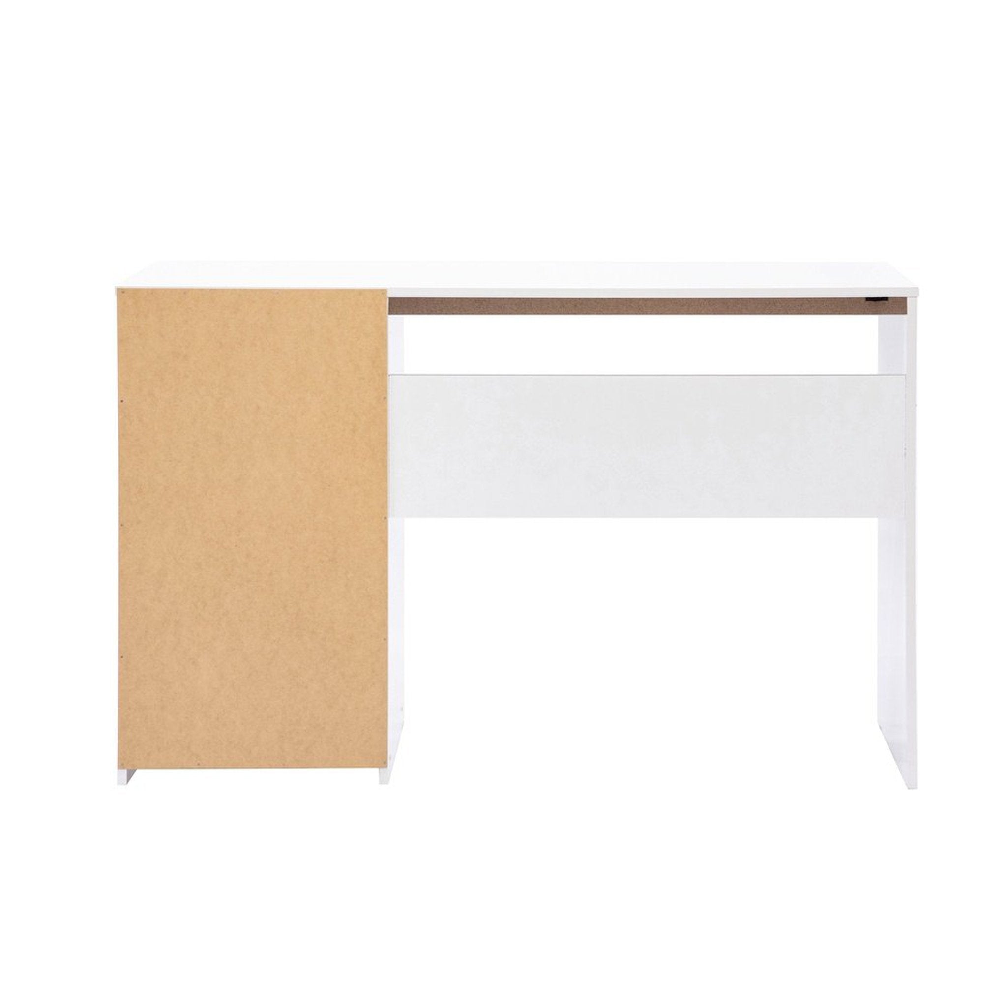 Techni Mobili Home Office Workstation with Storage, White Techni Mobili Desks