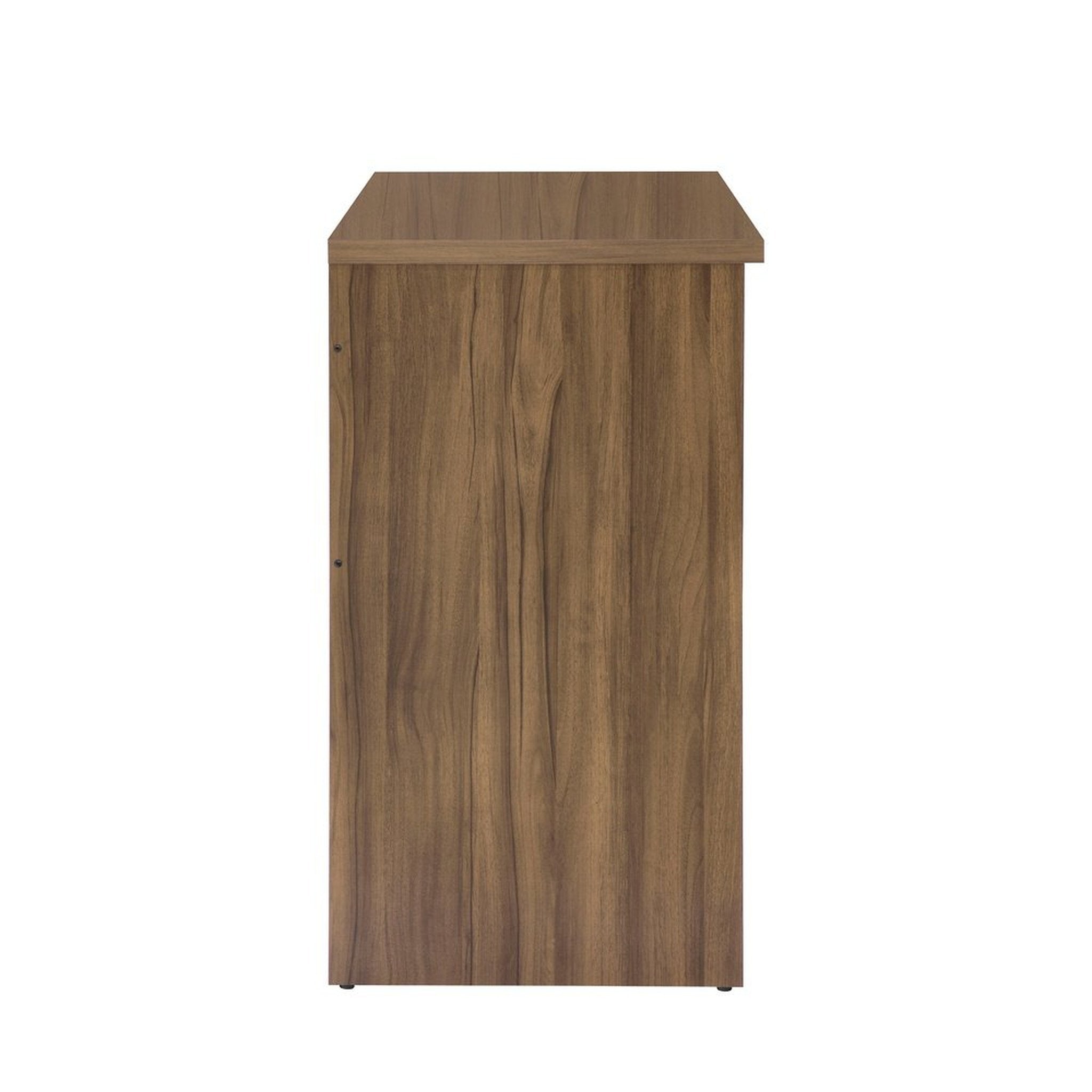 Techni Mobili Modern Computer Writing Desk with Drawer, Walnut Techni Mobili