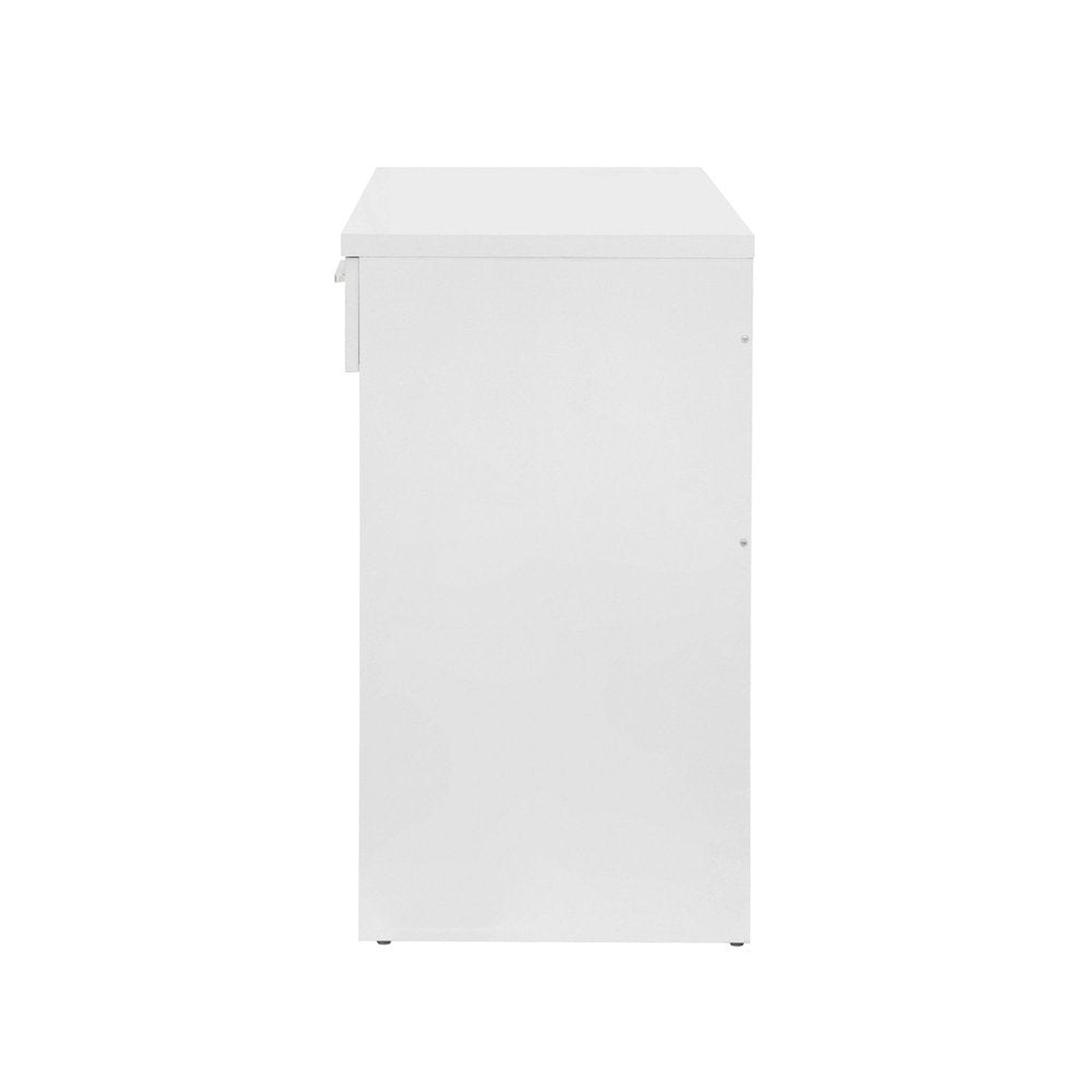 Techni Mobili Modern Computer Writing Desk with Drawer, White Techni Mobili