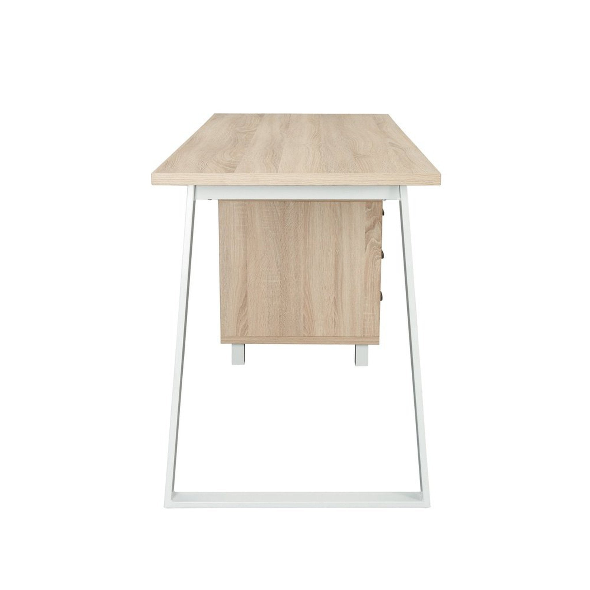 Techni Mobili Modern Design Computer Desk with Storage, Sand Techni Mobili