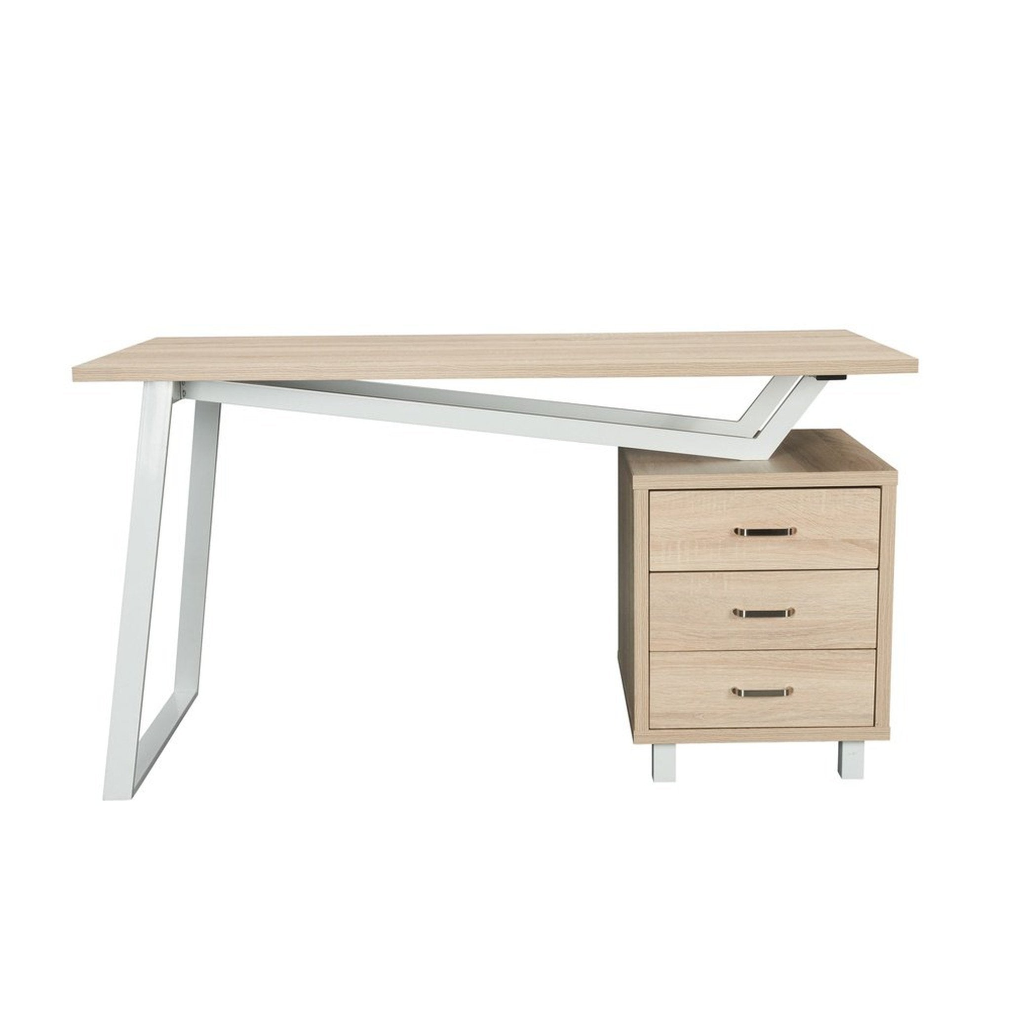 Techni Mobili Modern Design Computer Desk with Storage, Sand Techni Mobili